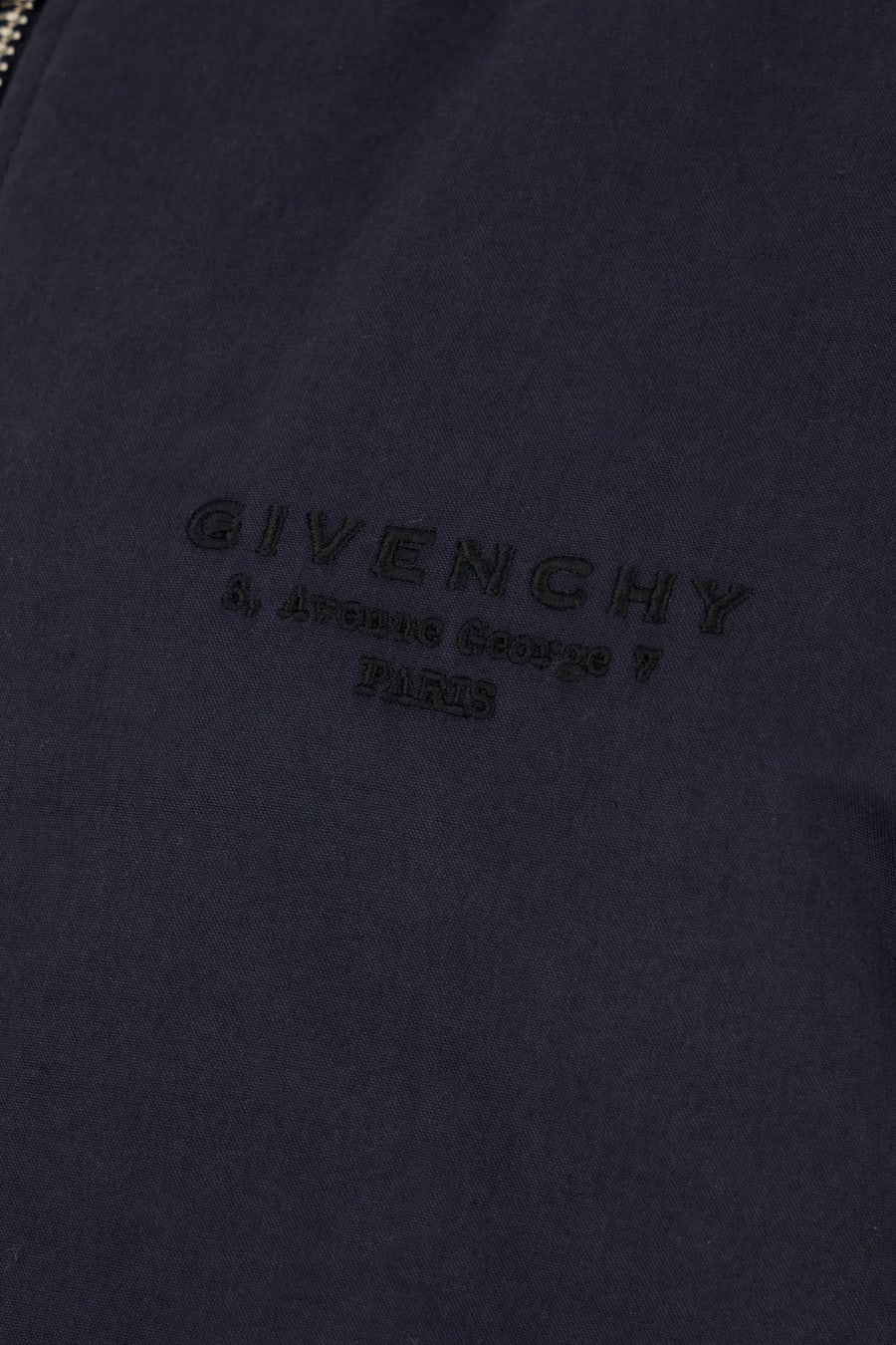 Givenchy Bomber in misto cotone blu navy, view 3