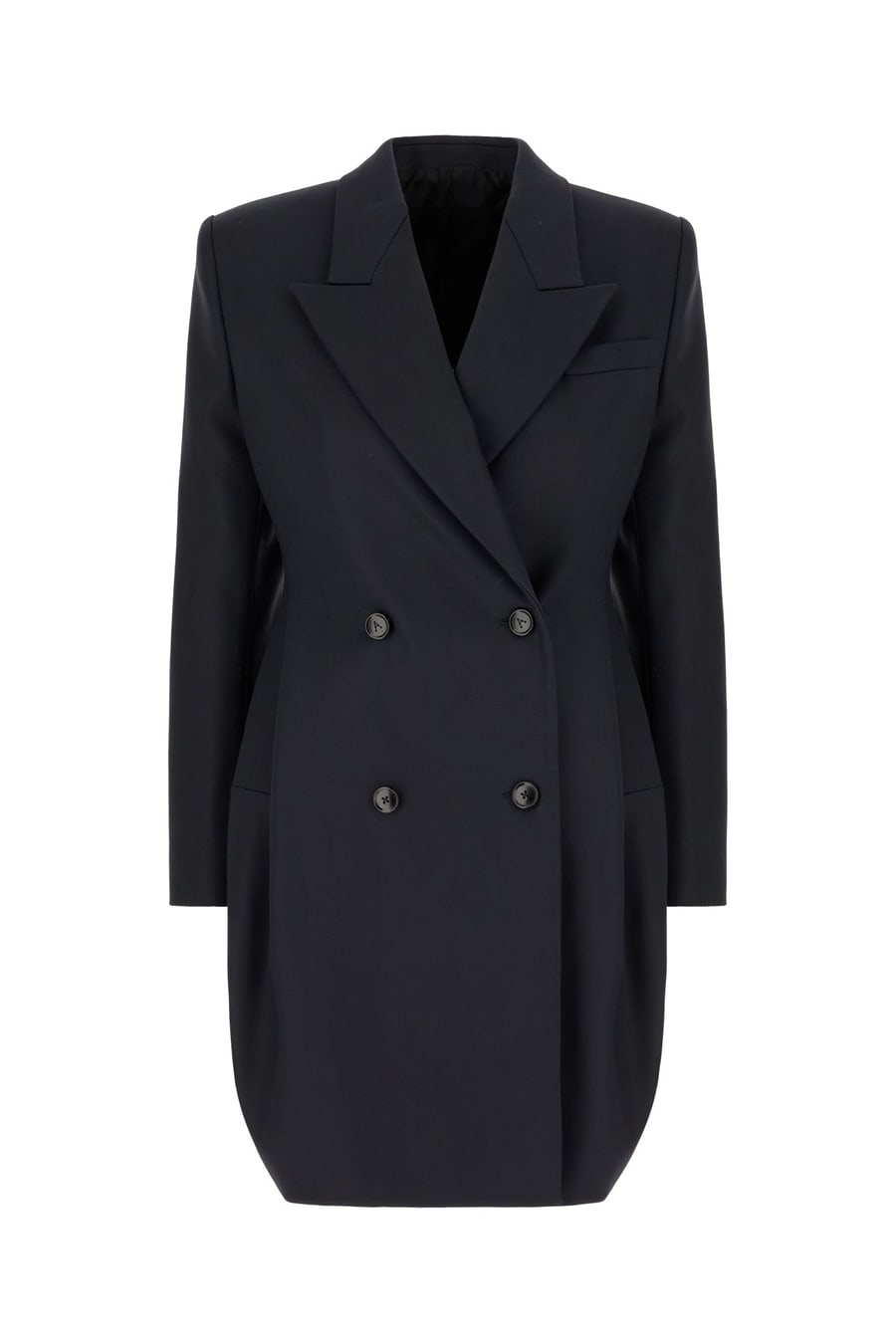 Alaïa Cappotto in lana blu notte