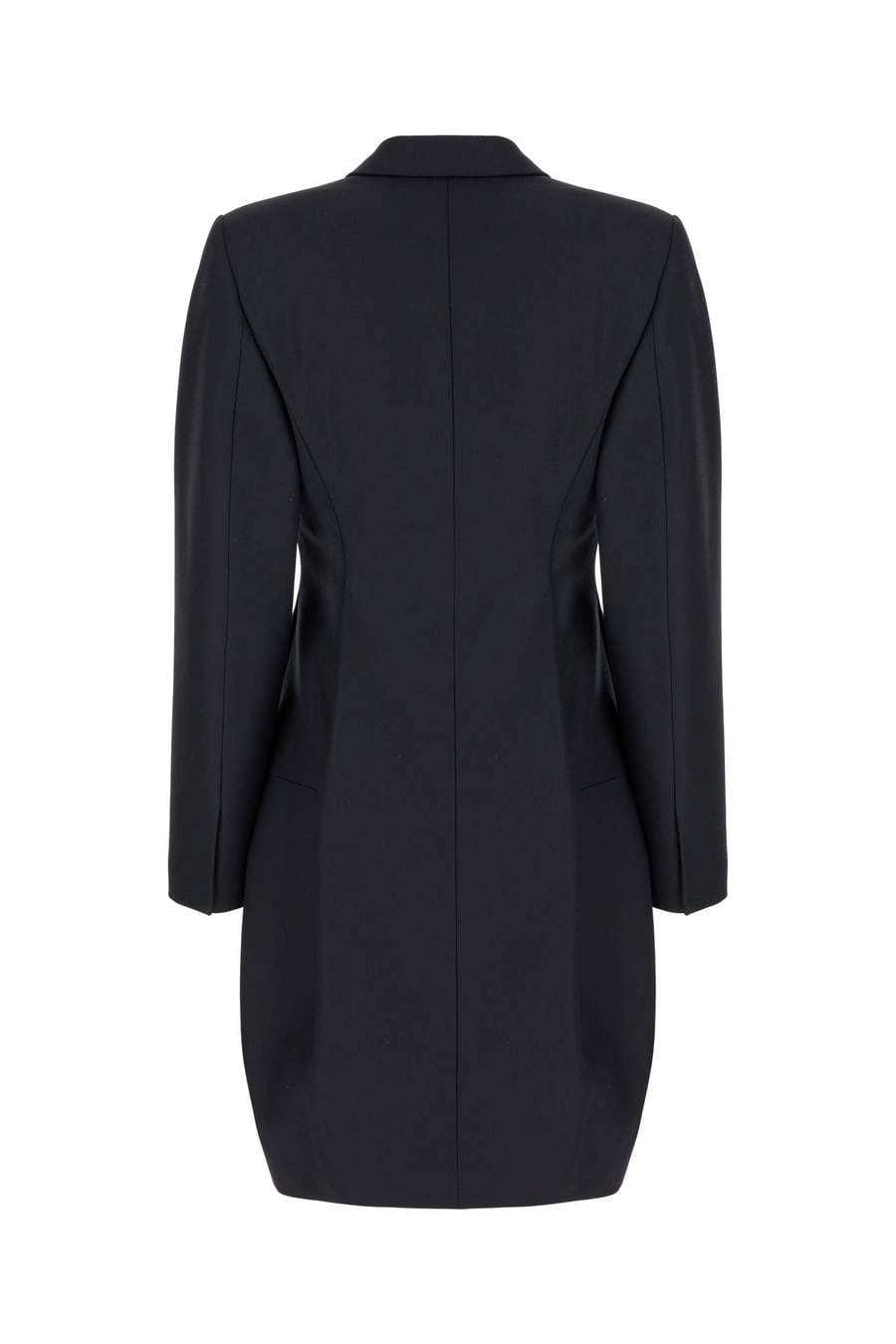 Alaïa Cappotto in lana blu notte, view 2