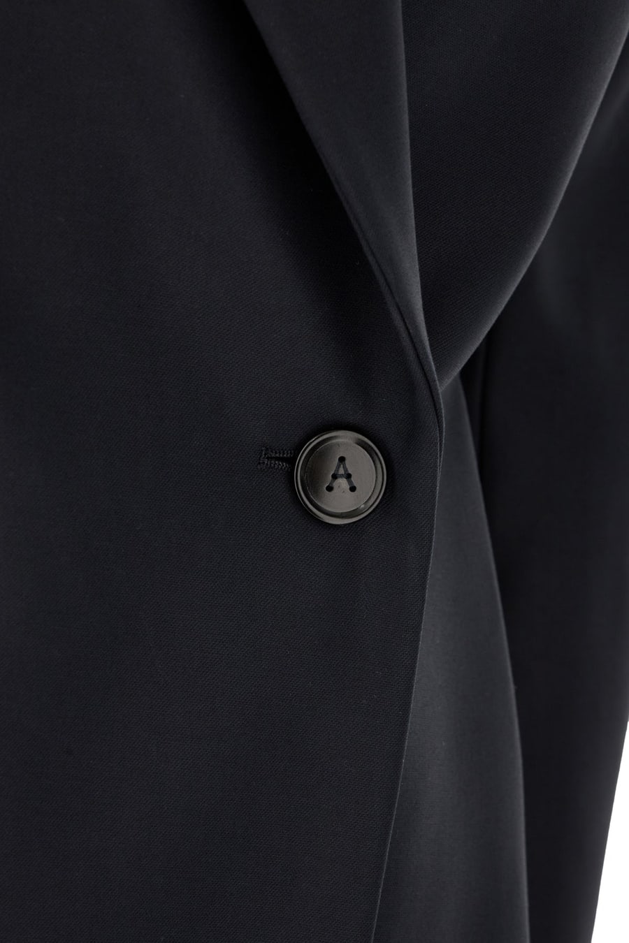 Alaïa Cappotto in lana blu notte, view 3