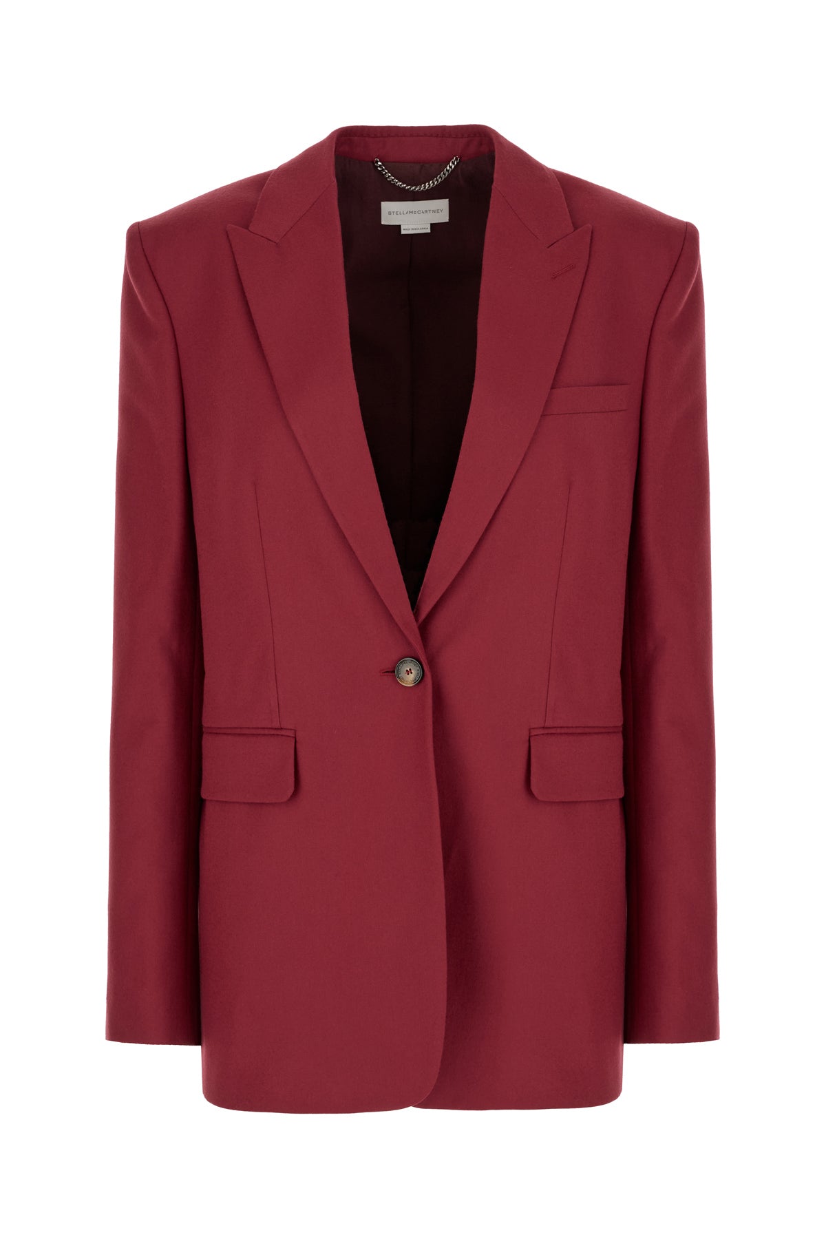 Stella McCartney Giacca in lana vinaccia