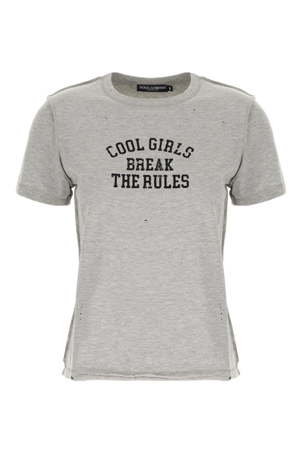 Dolce & Gabbana T-shirt in misto cotone grigio