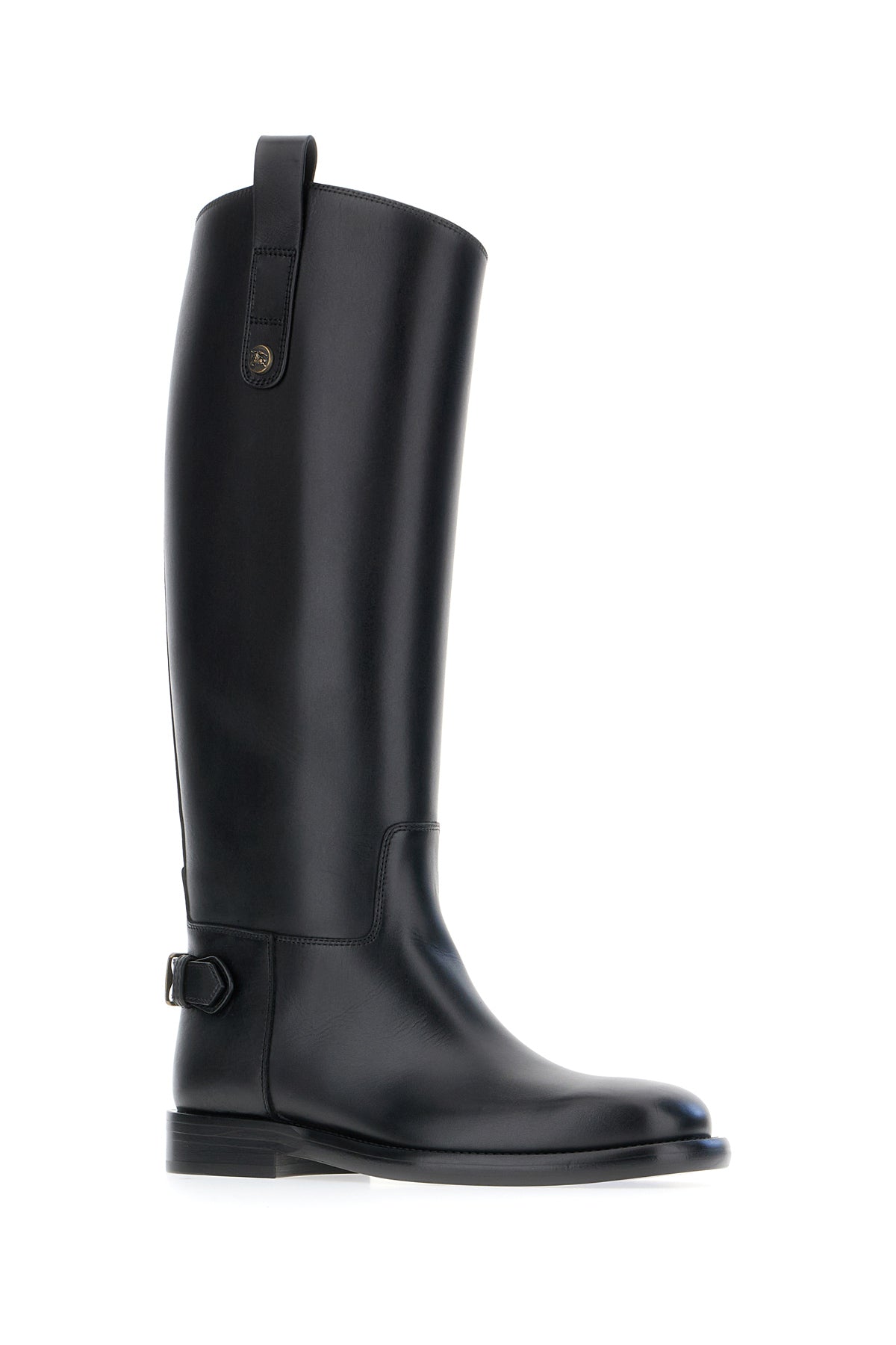 Burberry Stivali in pelle nera, view 2