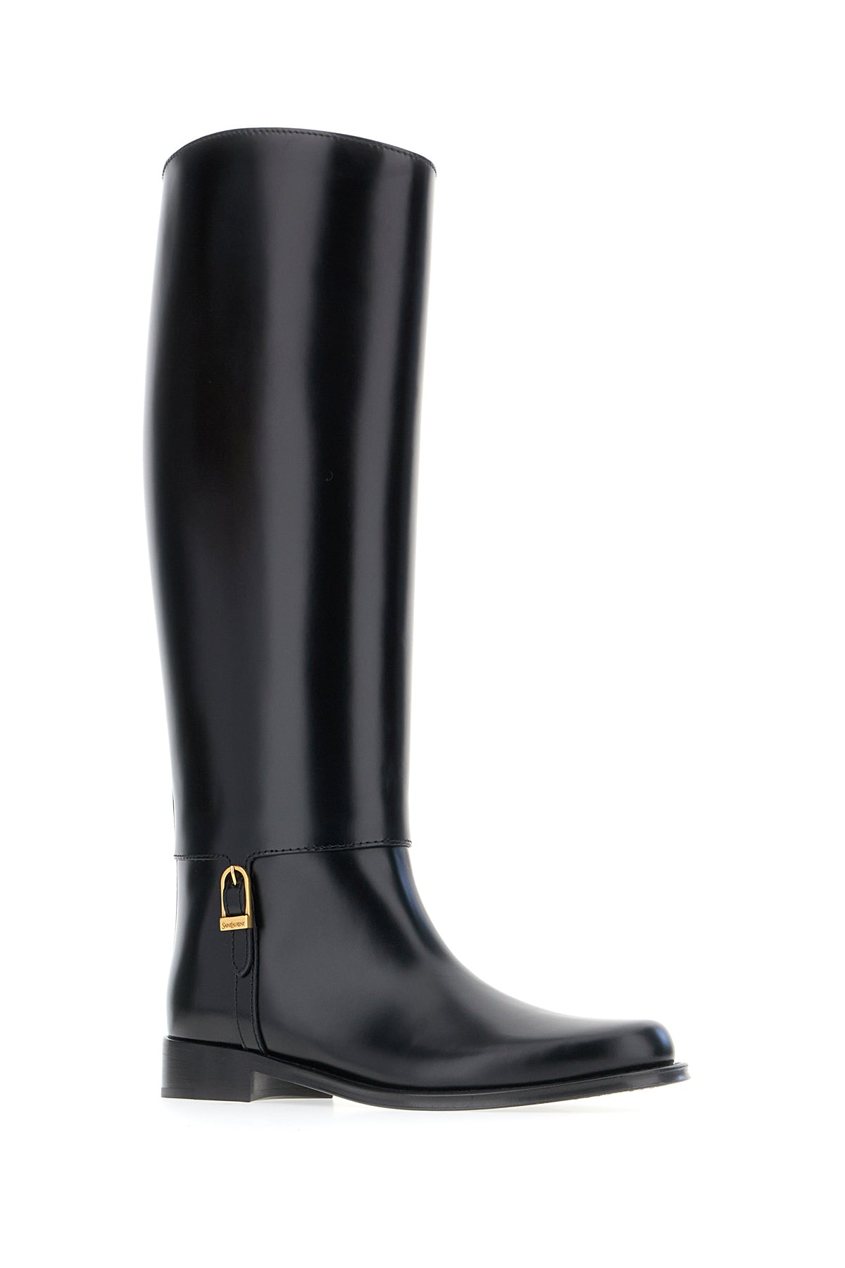 Saint Laurent Stivali in pelle nera, view 2