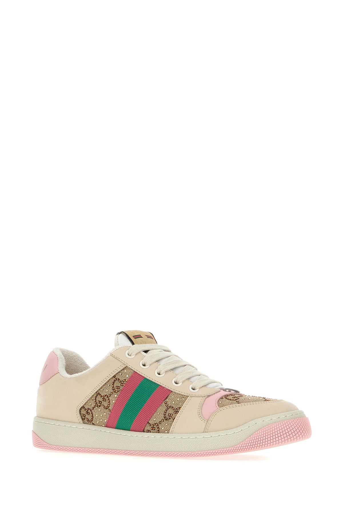 Gucci Sneakers multicolor in nappa e tessuto GG Supreme, view 2