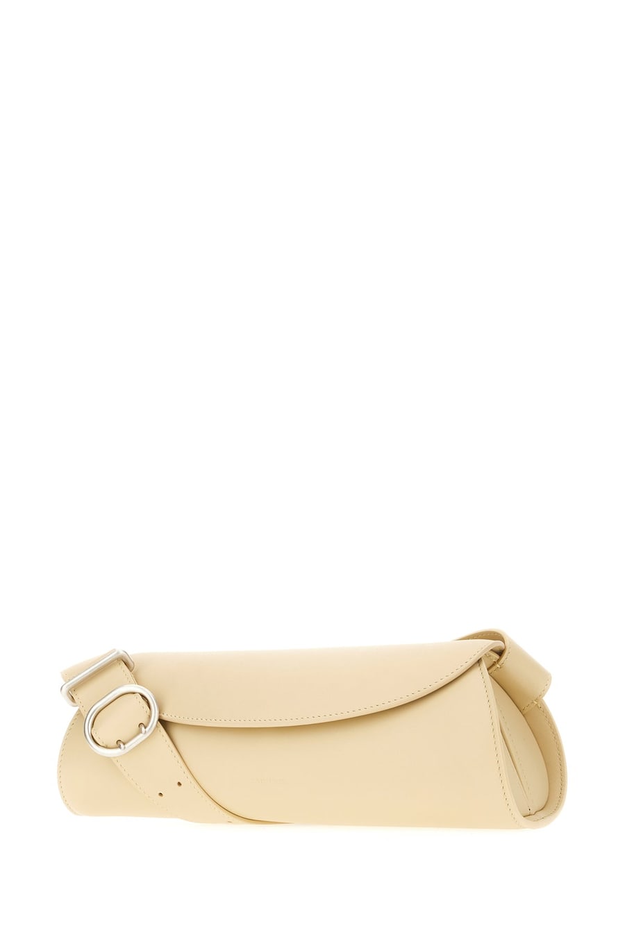 Jil Sander Borsa a tracolla Cannolo piccola in pelle beige, view 2