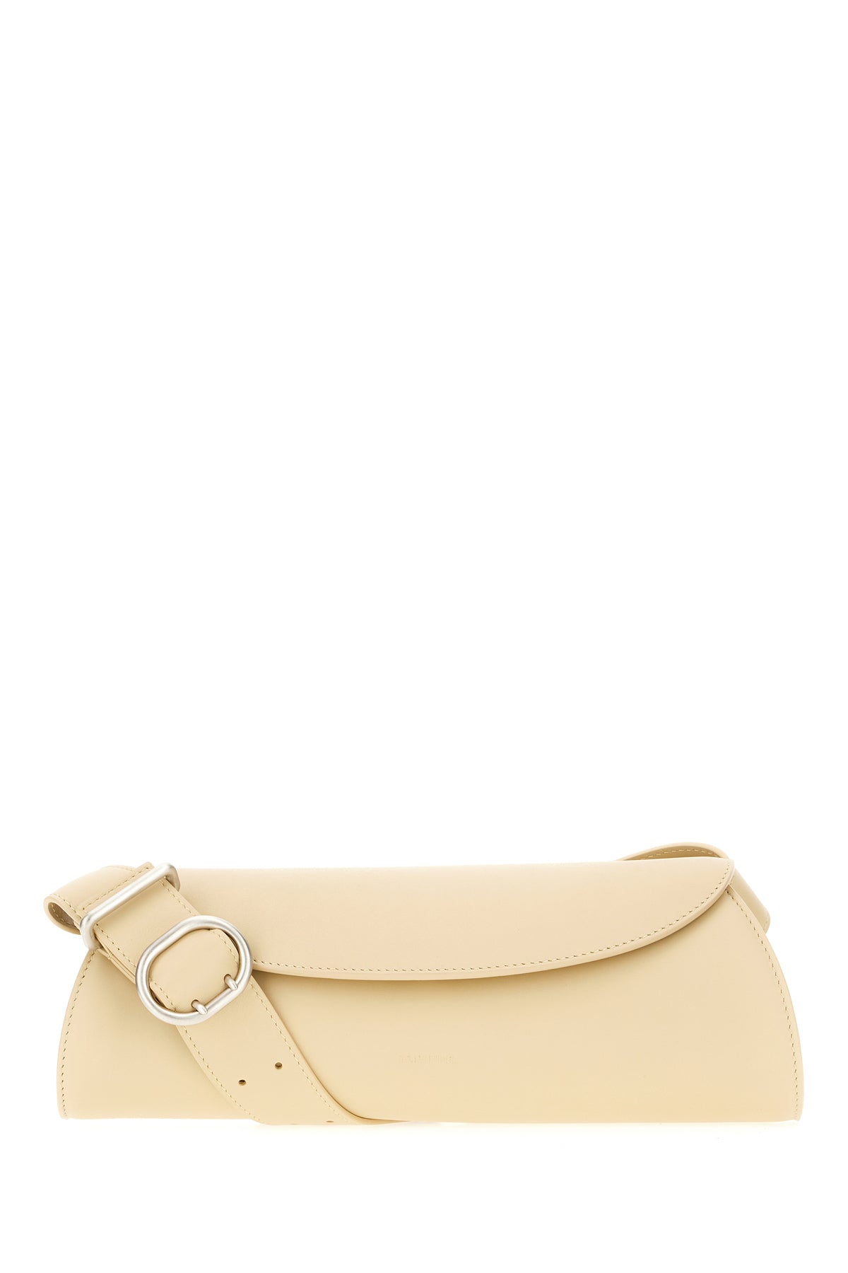 Jil Sander Borsa a tracolla Cannolo piccola in pelle beige