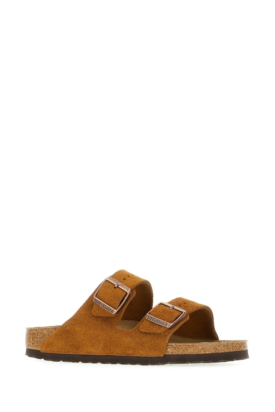 BIRKENSTOCK Sandali Arizona in pelle scamosciata caramello, view 2