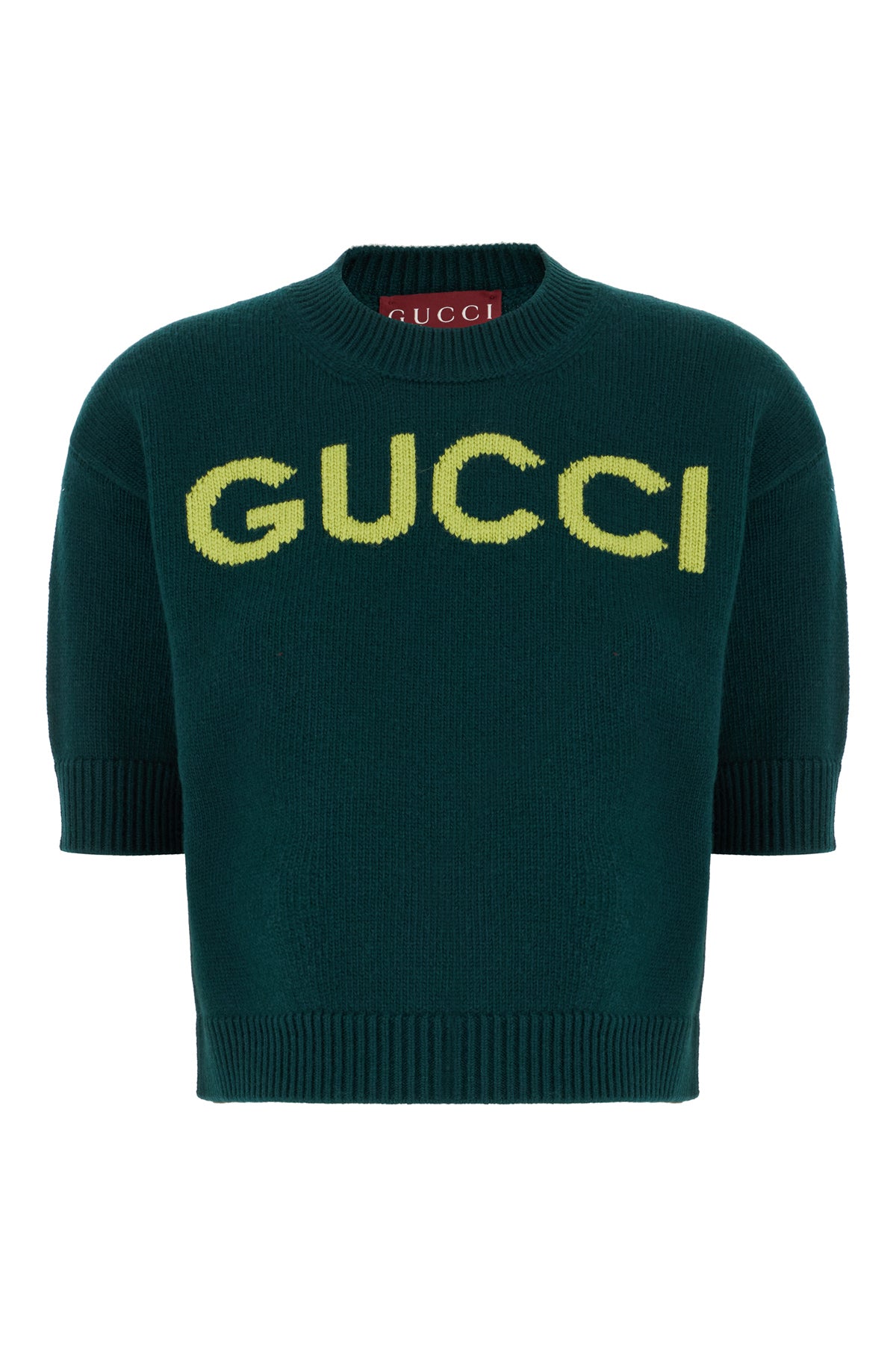 Gucci Maglione in lana verde bottiglia