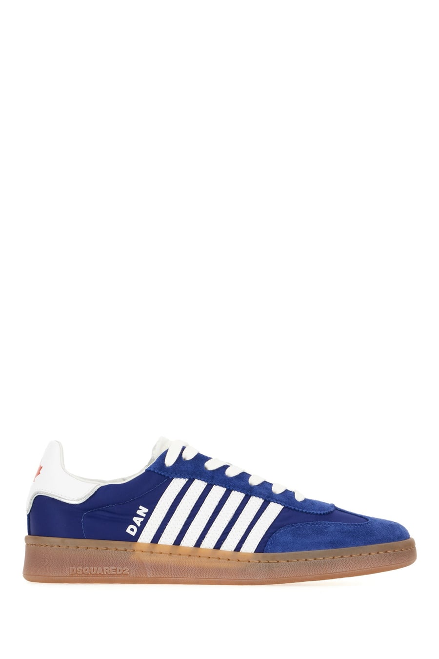Dsquared2 Sneakers Boxer in pelle scamosciata blu