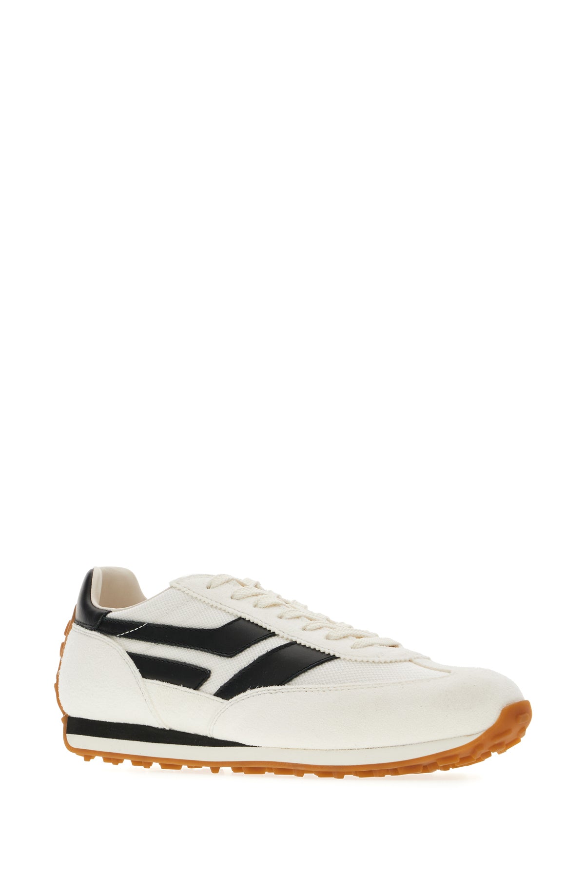 Tom Ford Sneakers Mick in pelle scamosciata bianca, view 2