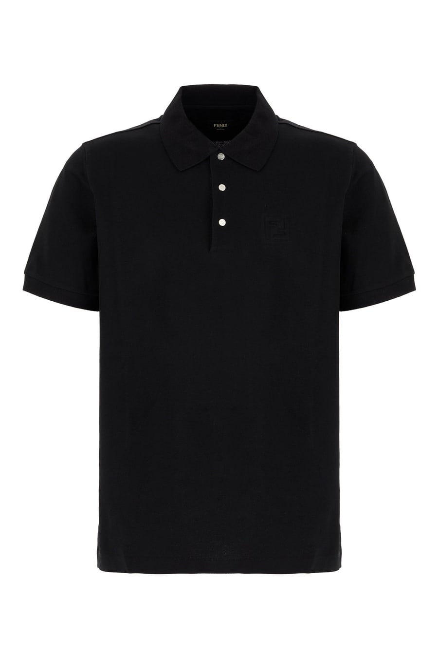 Fendi Polo in piquet nero