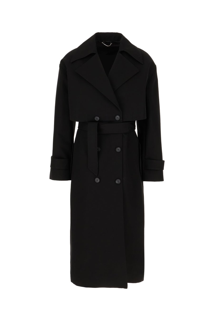 HUGO BOSS Trench in cotone nero, view 4