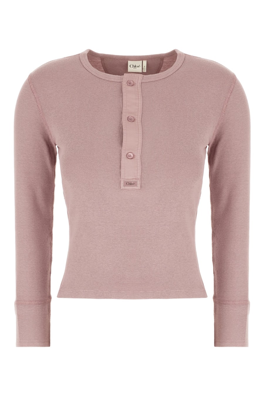 Chloé T-shirt in cotone rosa antico