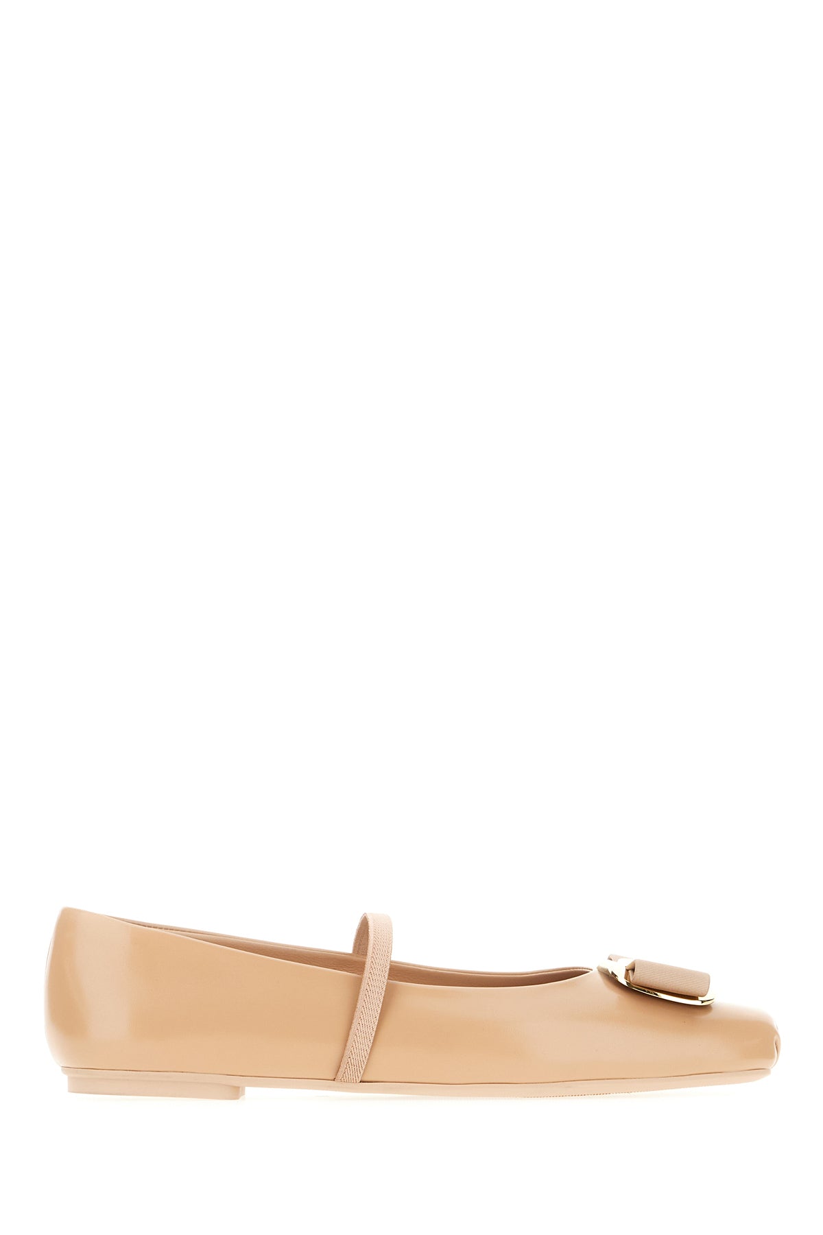 Ferragamo Ballerine Zina in nappa rosa cipria