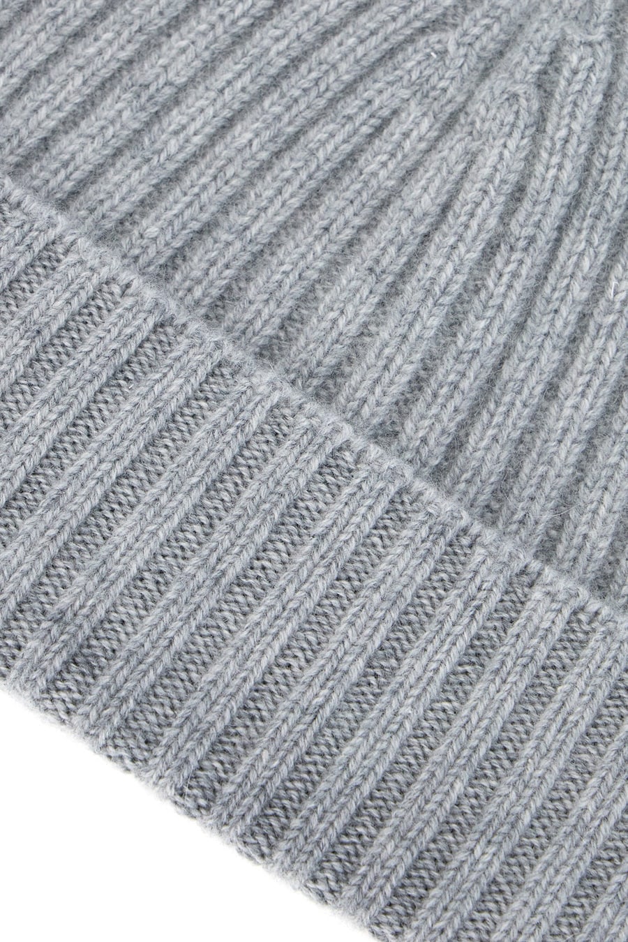 PANICALE Cuffia in cashmere grigio, view 3