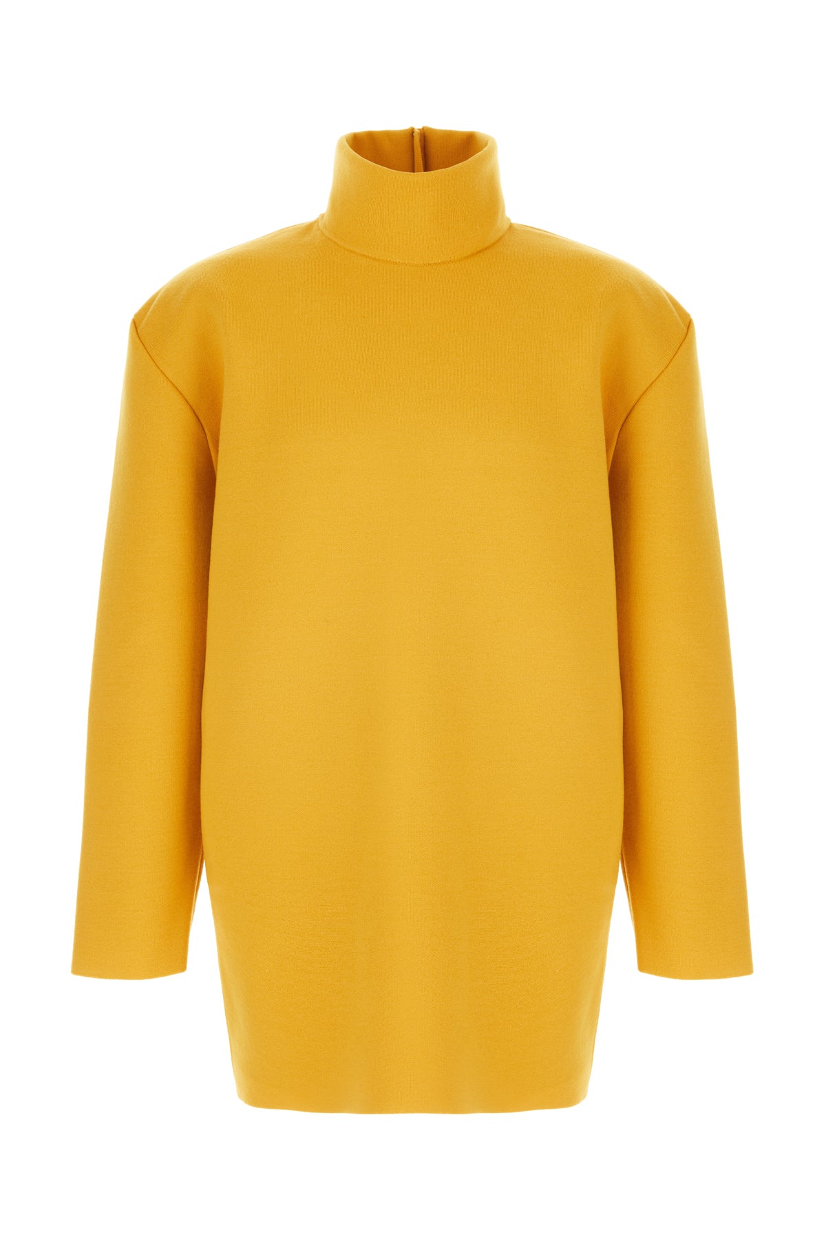 Saint Laurent Maglione in misto lana stretch ocra