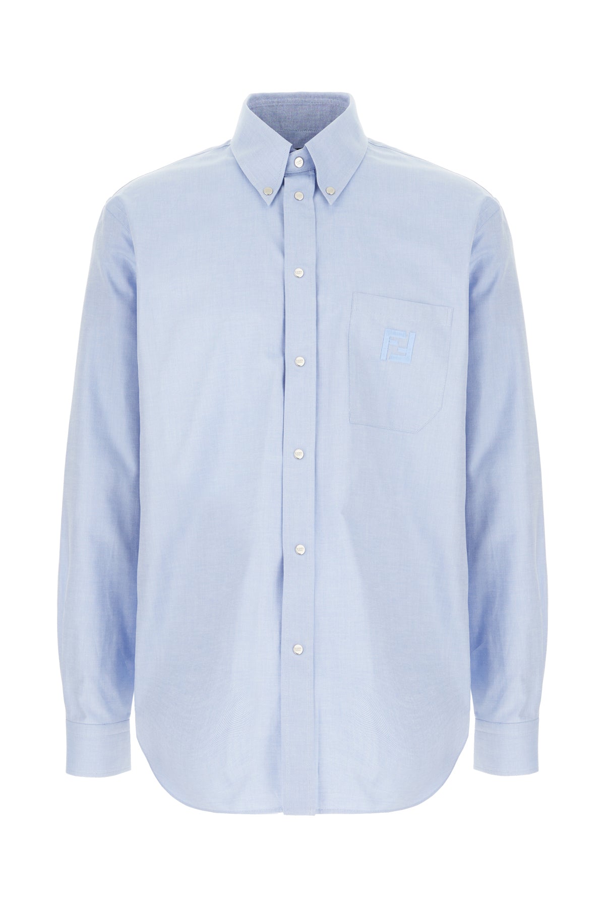Fendi Camicia in oxford azzurro