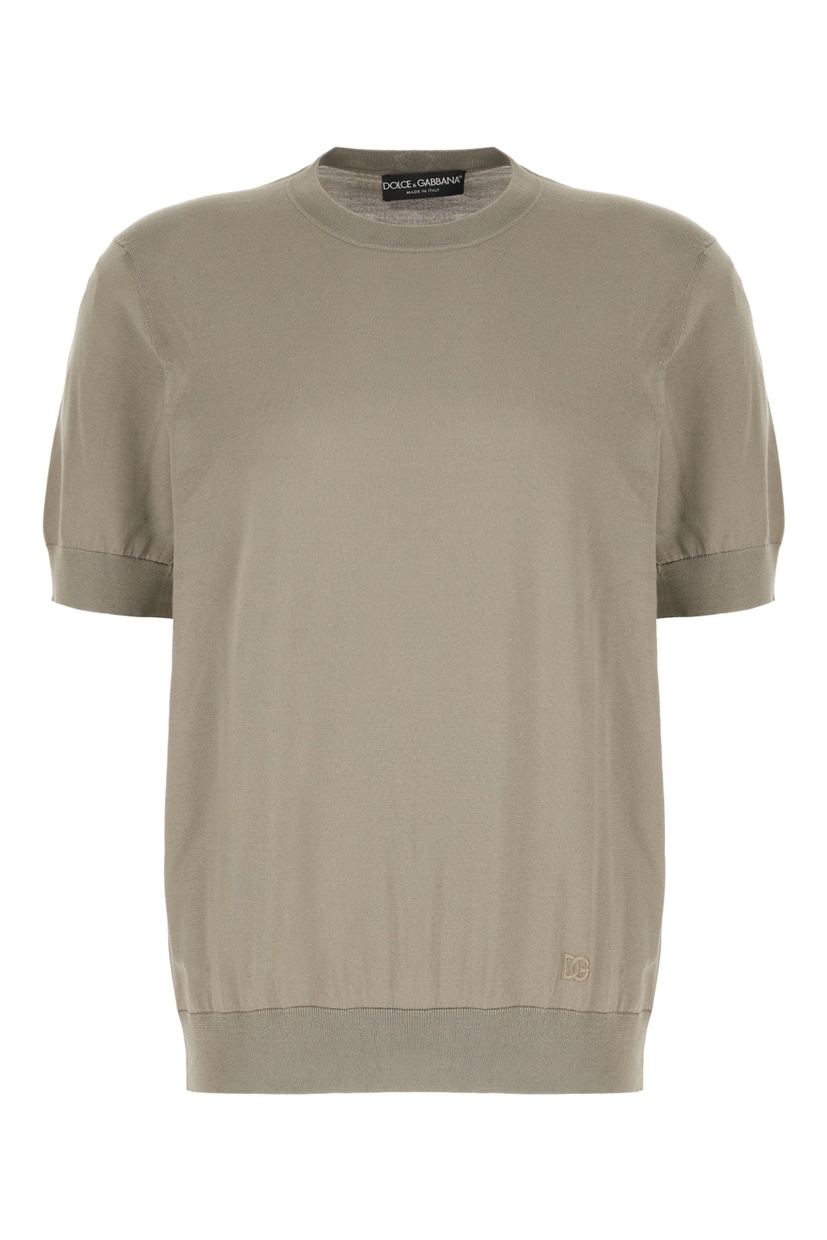 Dolce & Gabbana T-shirt in seta verde salvia