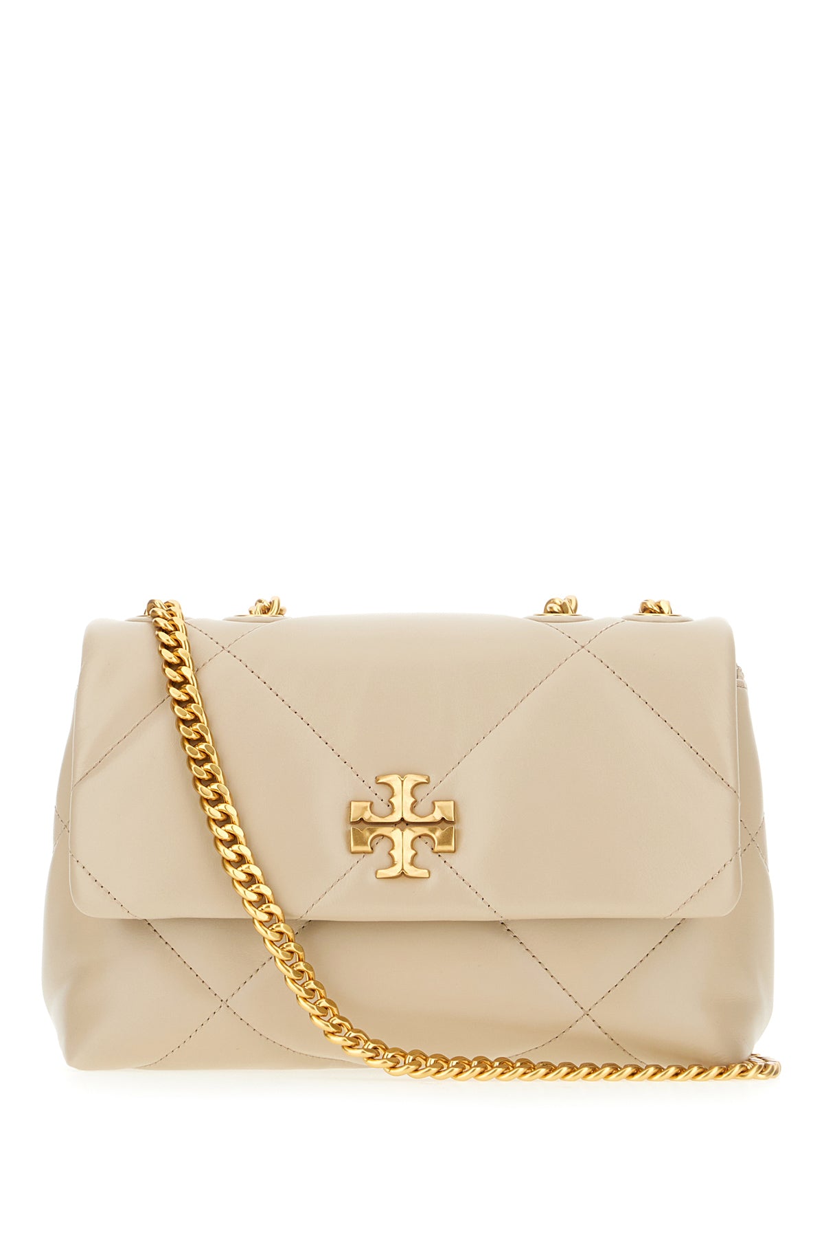 Tory Burch Borsa a spalla Kira piccola in nappa sabbia