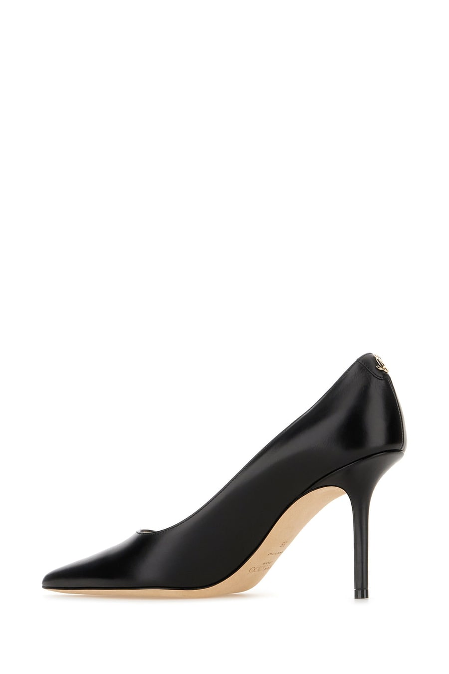 Jimmy Choo Scarpe con tacco Love in pelle nera, view 3
