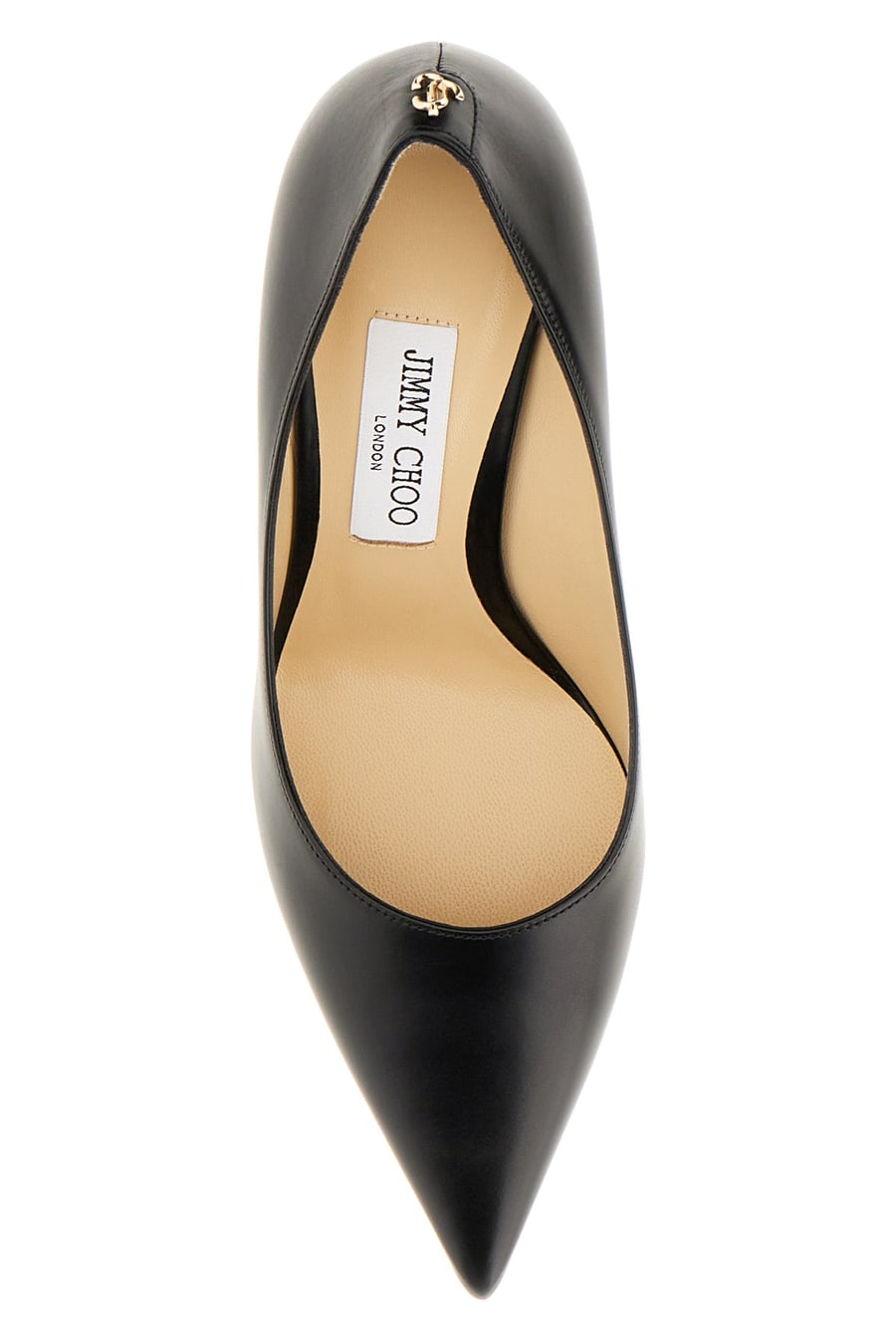 Jimmy Choo Scarpe con tacco Love in pelle nera, view 4