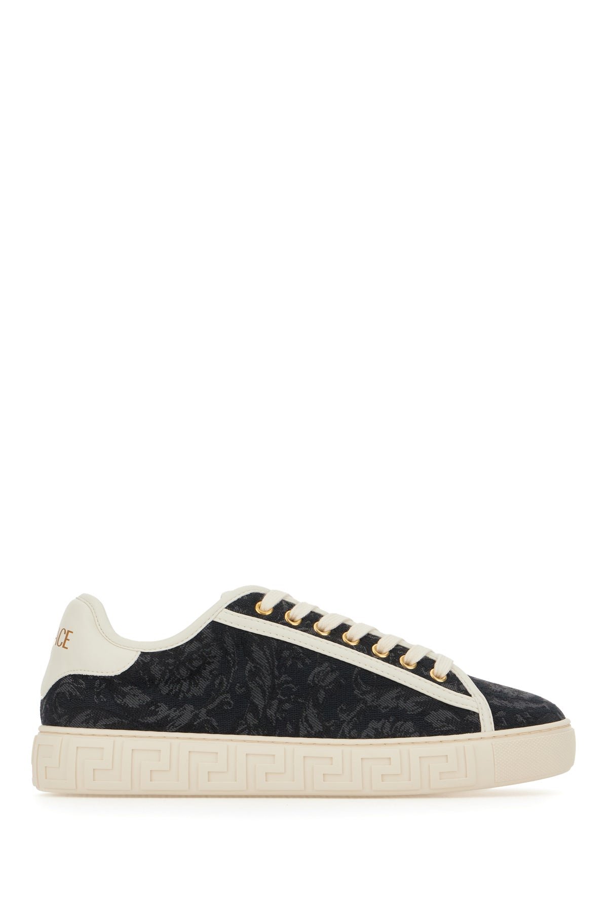 Versace Sneakers Greca in tessuto ricamato