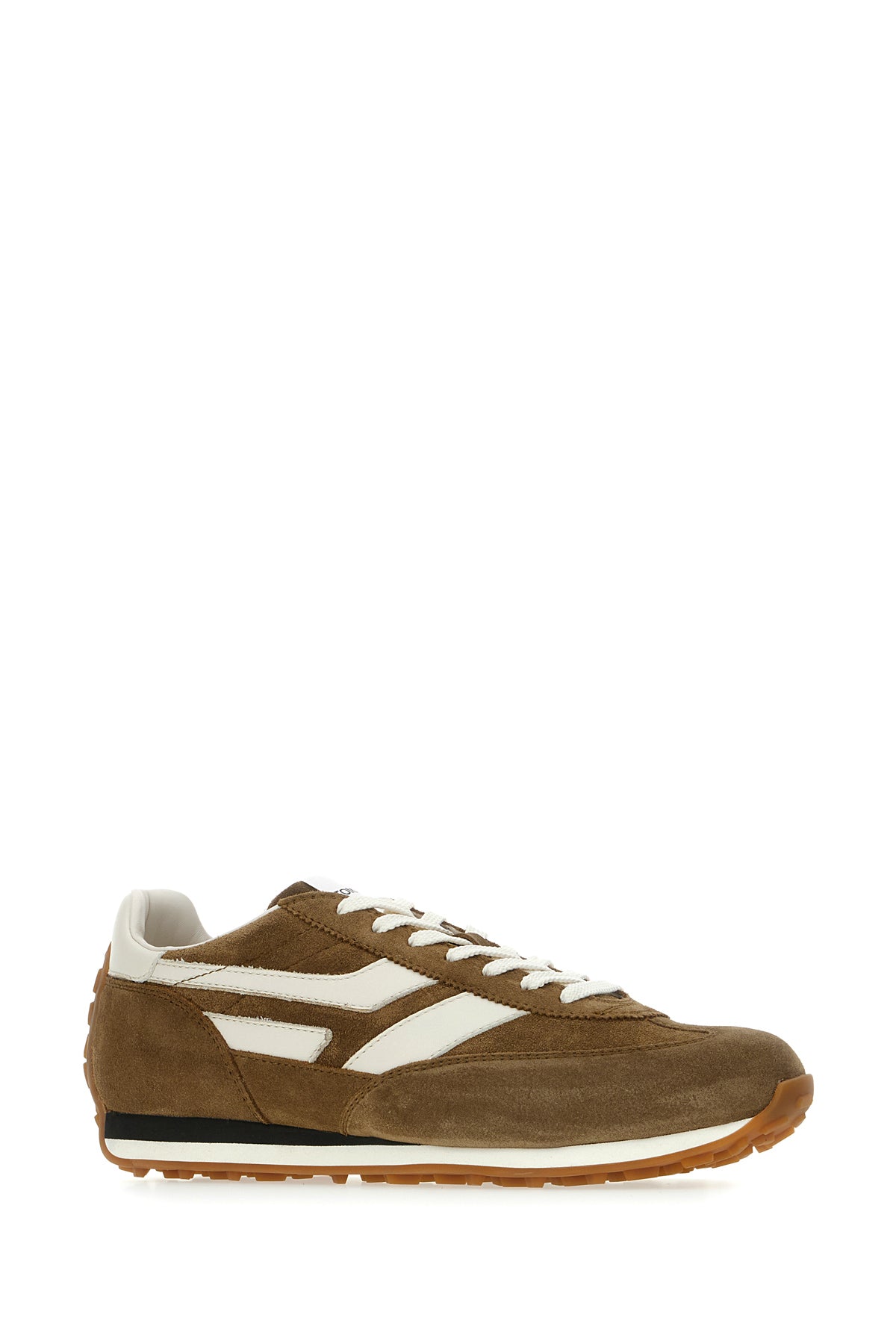 Tom Ford Sneakers Mick in pelle scamosciata marrone, view 2