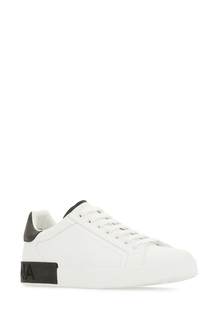 Dolce & Gabbana Sneakers Portofino in pelle bianca, view 2