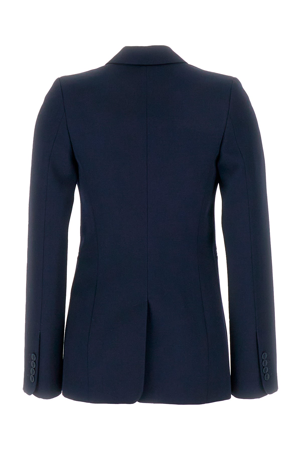 Off-White Giacca in lana blu navy, view 2