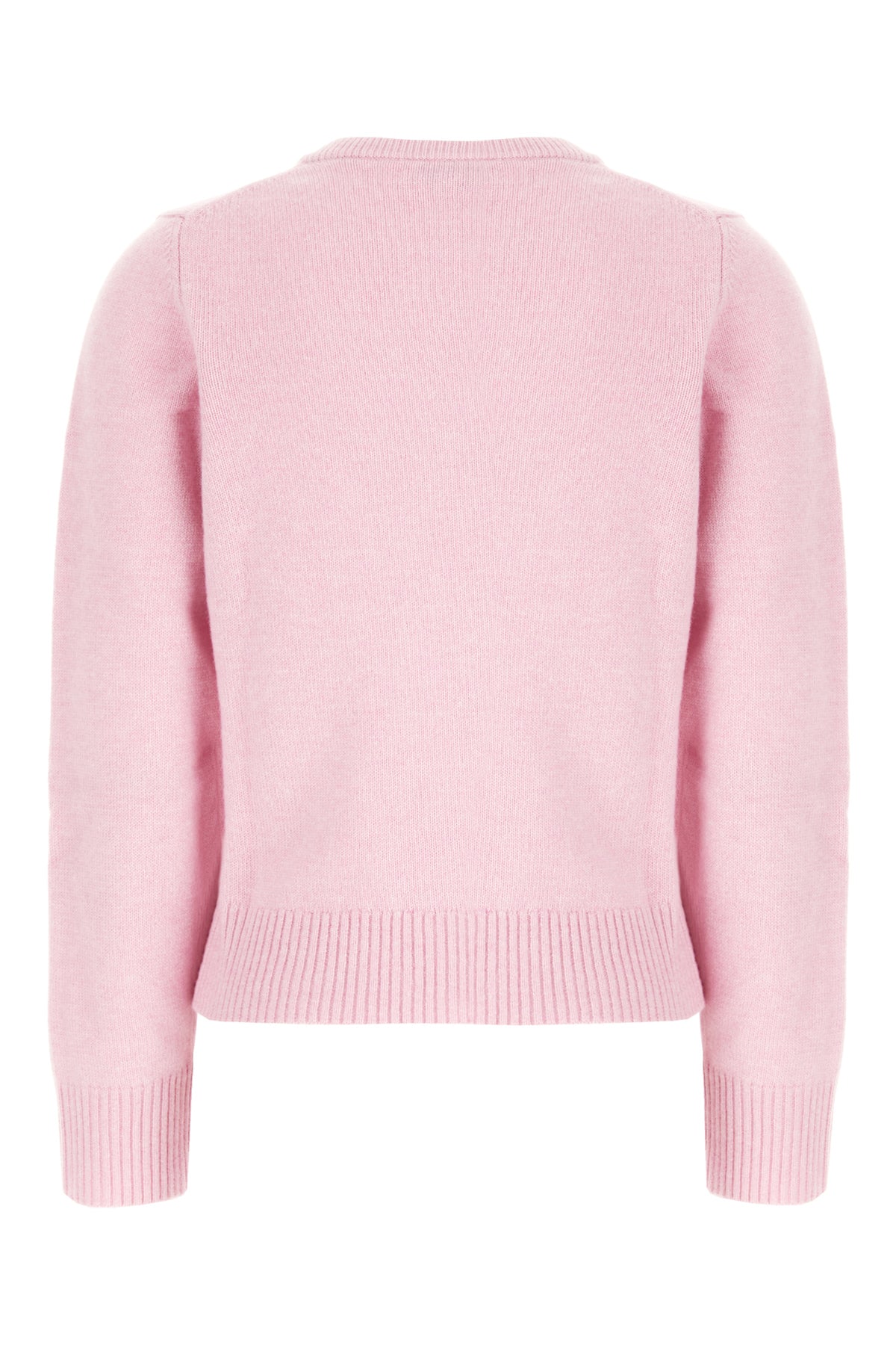 Ganni Maglione in misto lana rosa, view 2