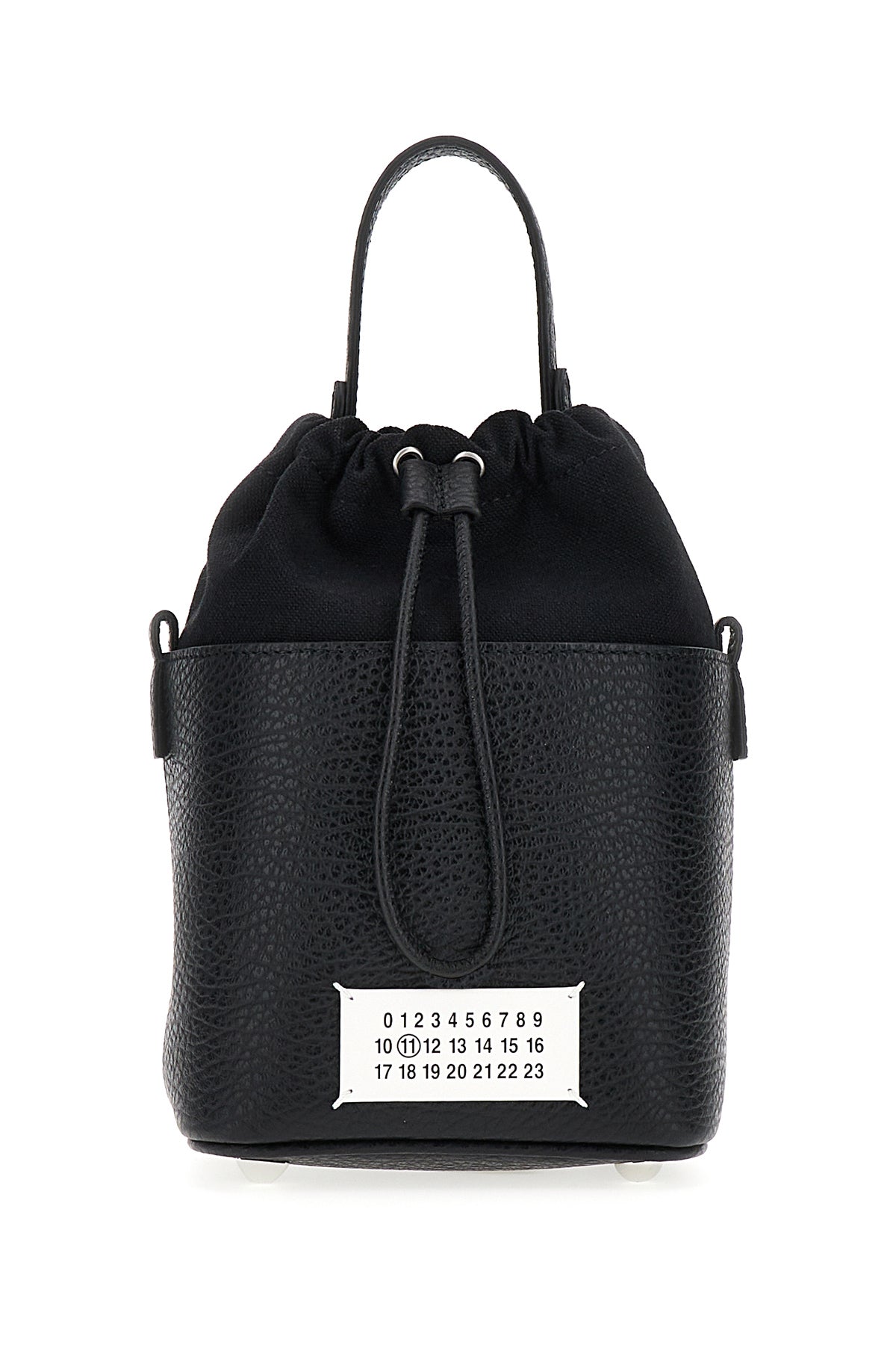 Maison Margiela Borsa a secchiello 5AC piccola in pelle nera
