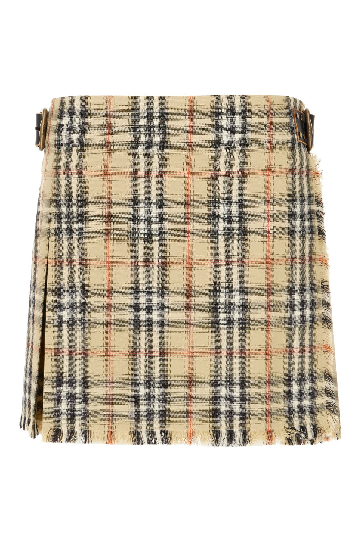 Burberry Minigonna in lana stampata