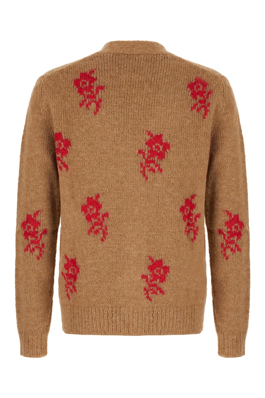 Jil Sander Cardigan in misto alpaca biscotto, view 2