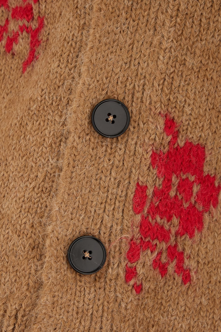 Jil Sander Cardigan in misto alpaca biscotto, view 3