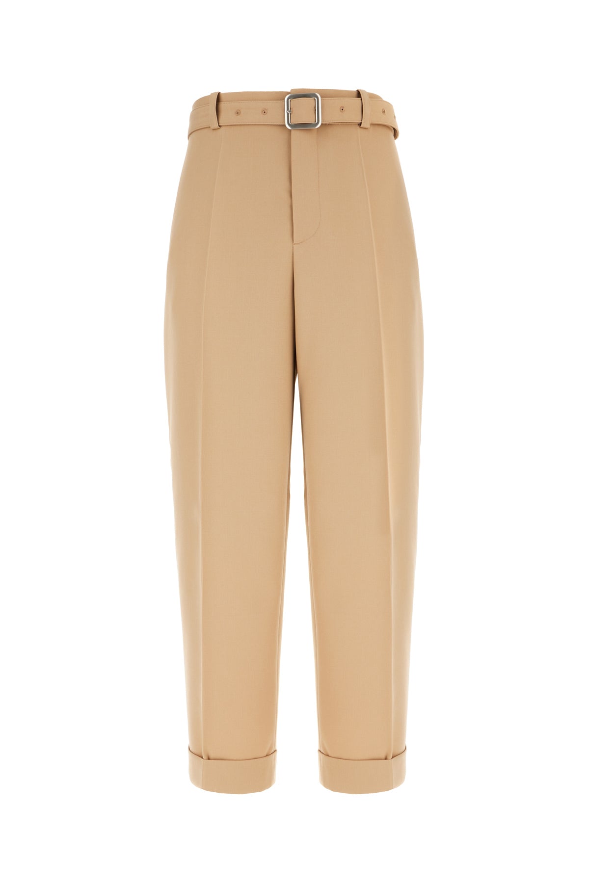 Jil Sander Pantalone in lana beige