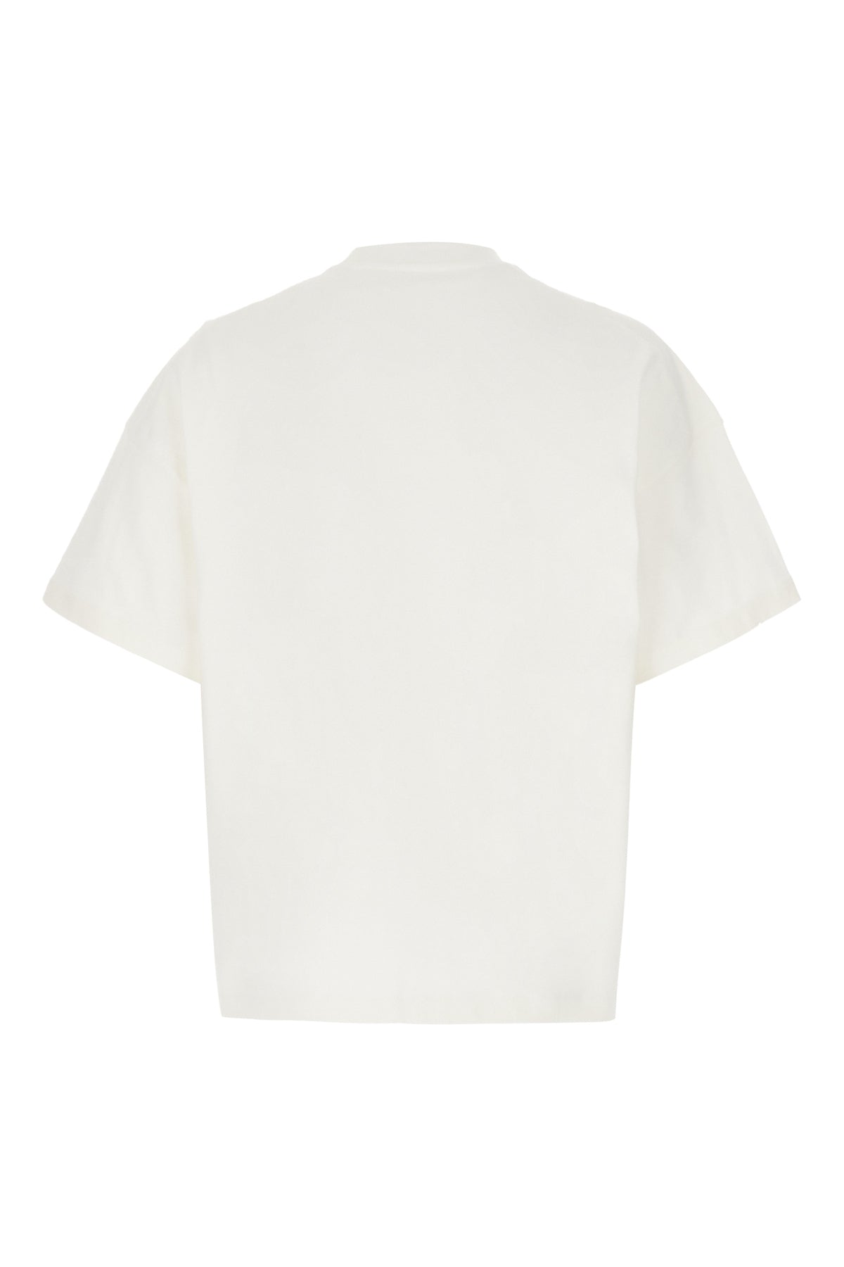 Jil Sander T-shirt oversize in cotone avorio, view 2