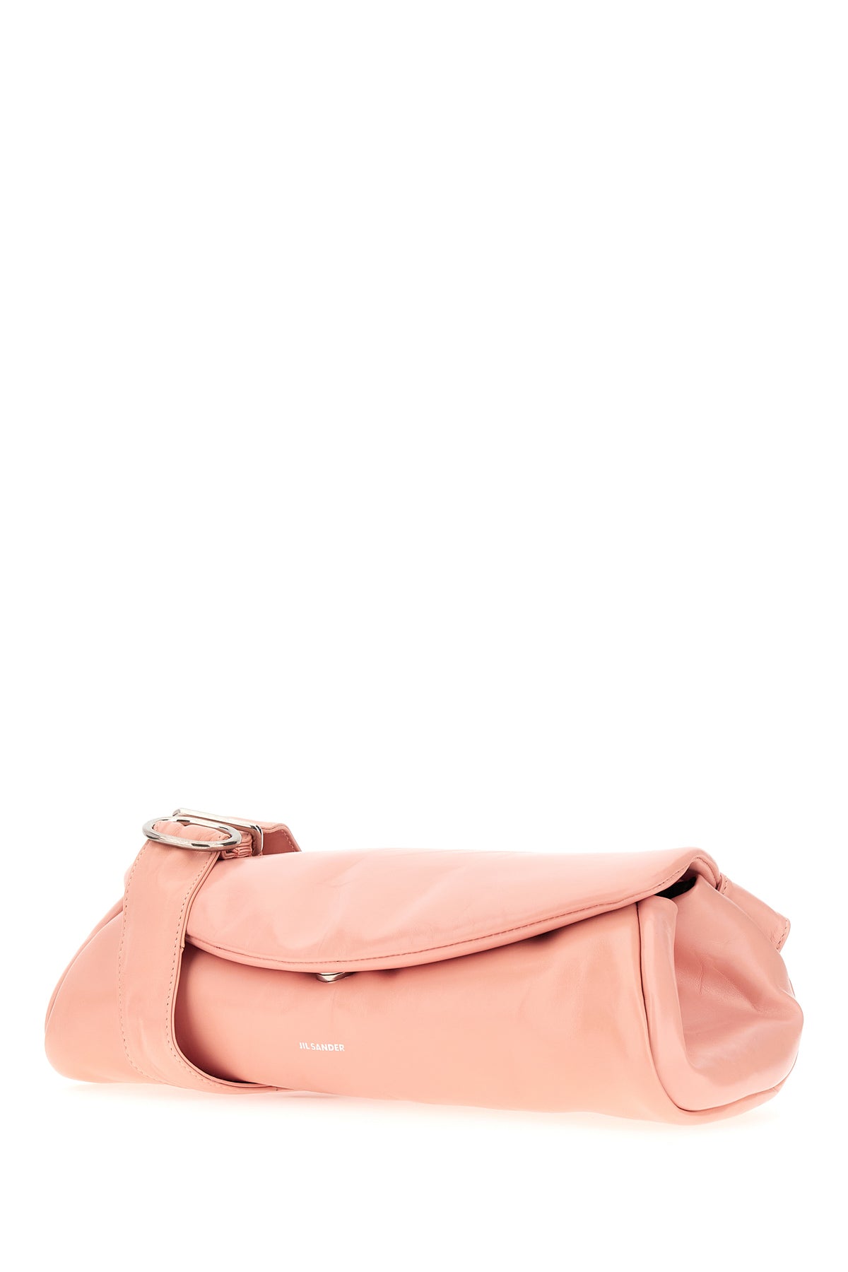 Jil Sander Borsa a tracolla Cannolo grande in nappa rosa, view 2