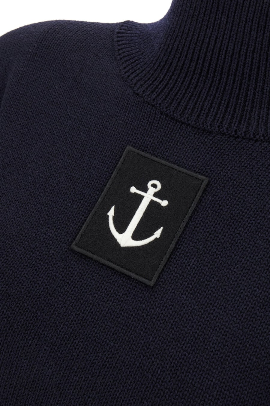 Jil Sander Maglione in lana blu notte, view 3