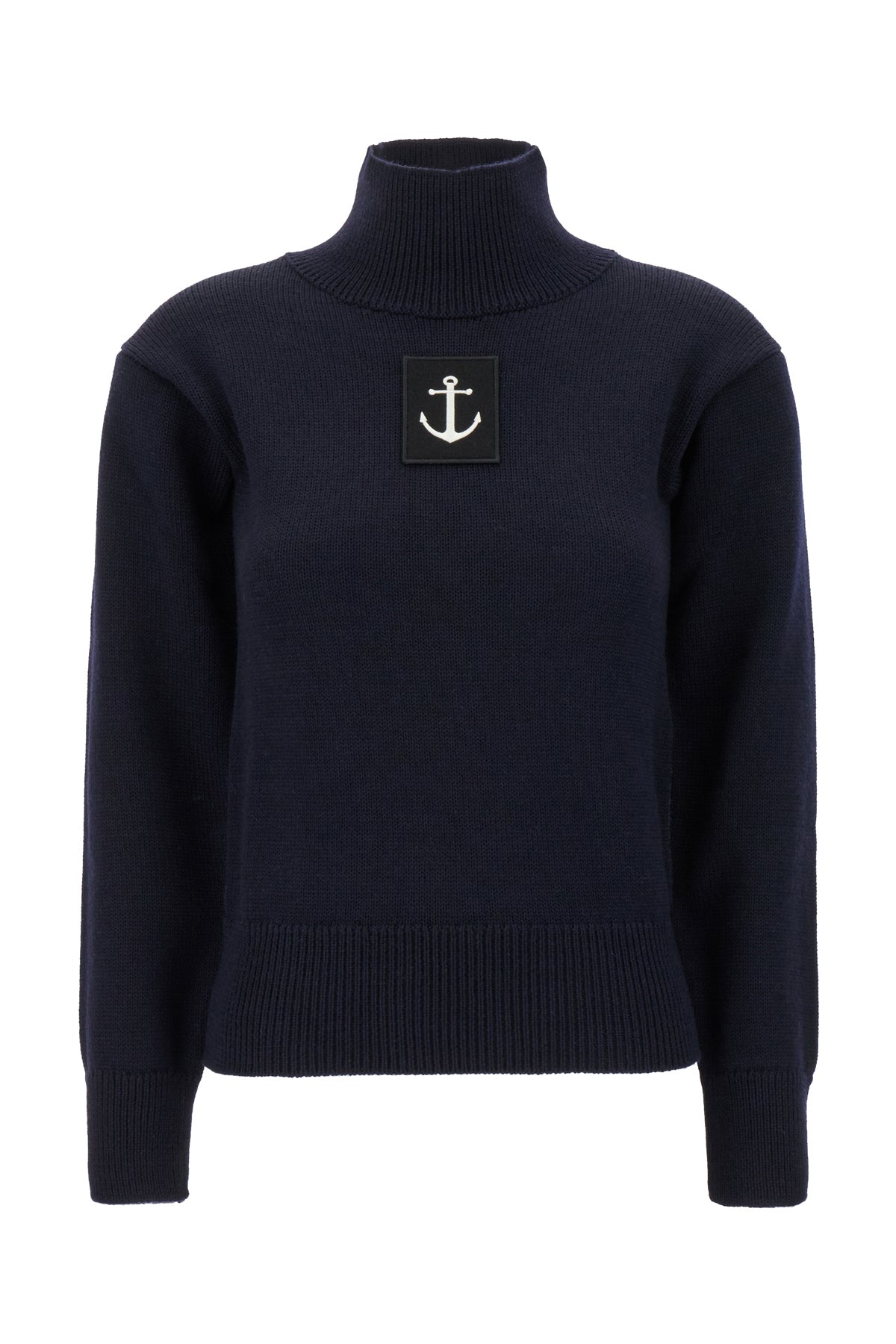 Jil Sander Maglione in lana blu notte