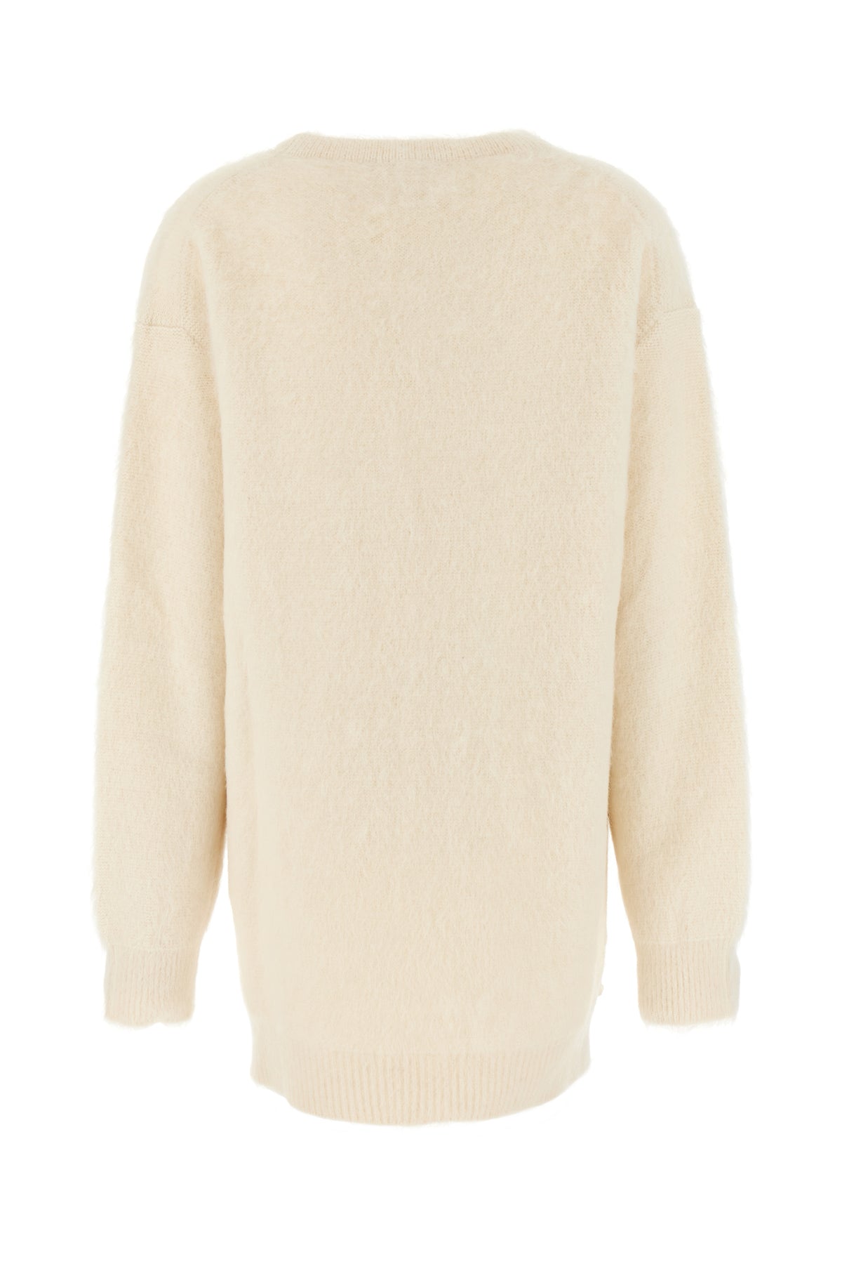 Jil Sander Maglione oversize in misto alpaca avorio, view 2