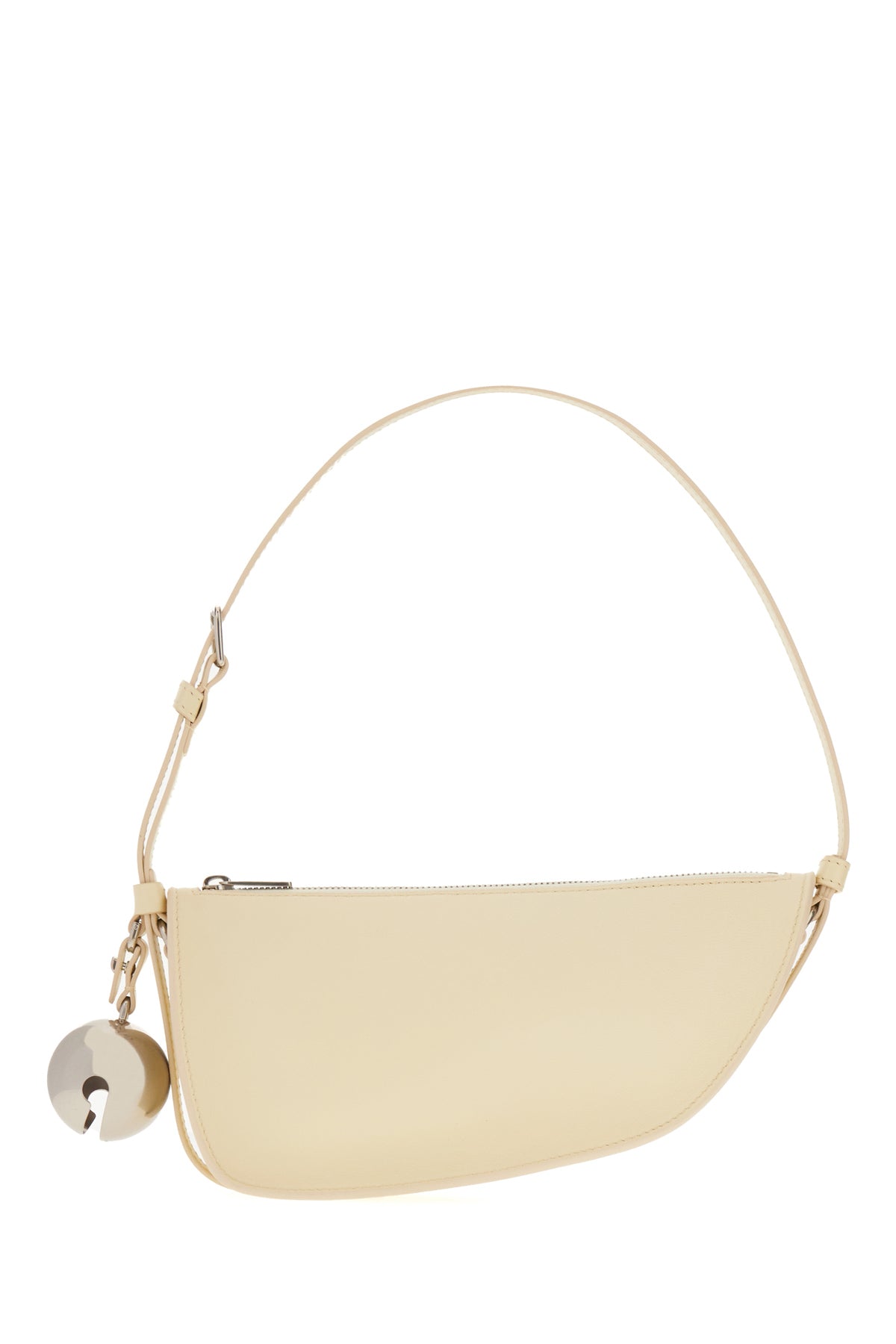 Burberry Borsa a spalla Shield mini in nappa sabbia