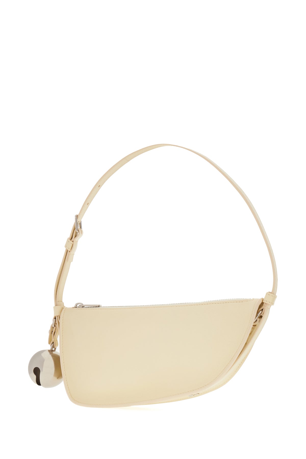 Burberry Borsa a spalla Shield mini in nappa sabbia, view 2