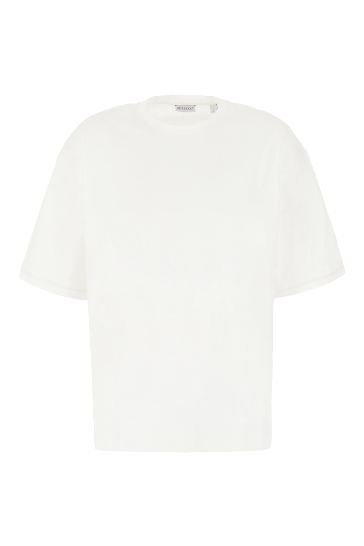 Burberry T-shirt oversize in cotone avorio