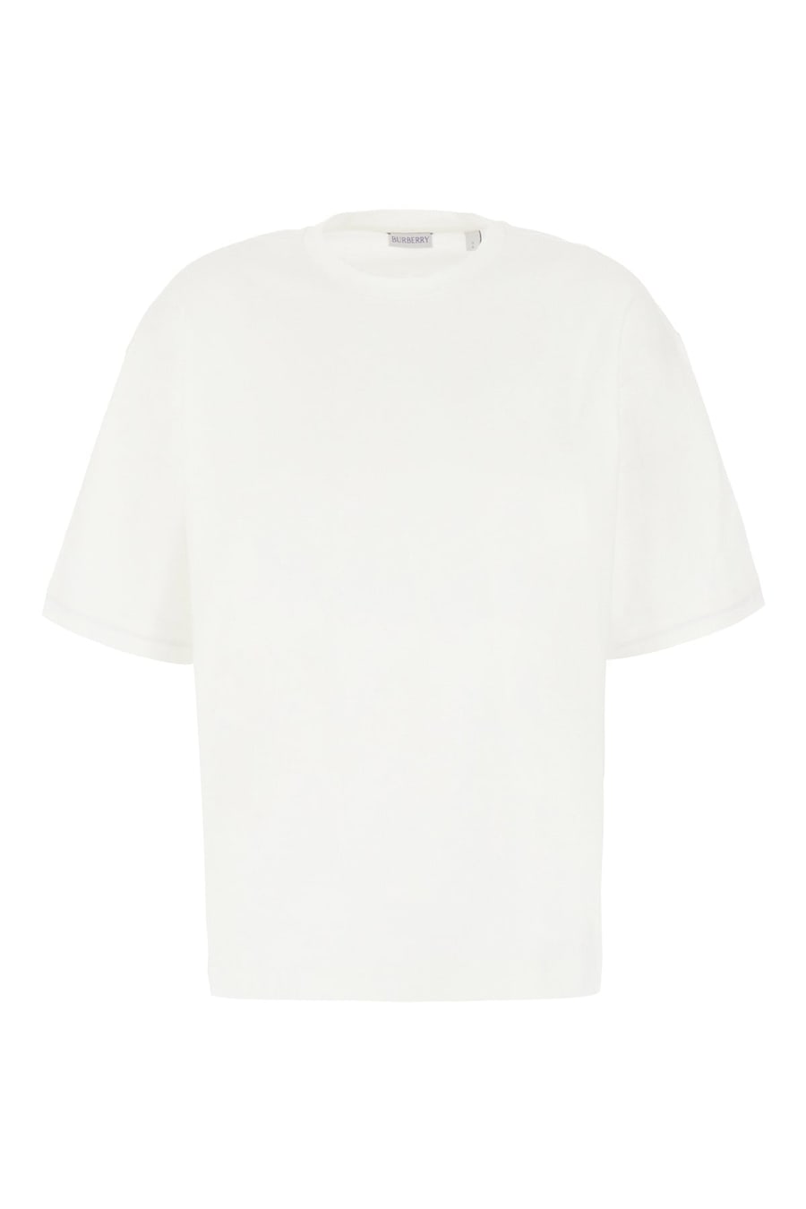 Burberry T-shirt oversize in cotone avorio