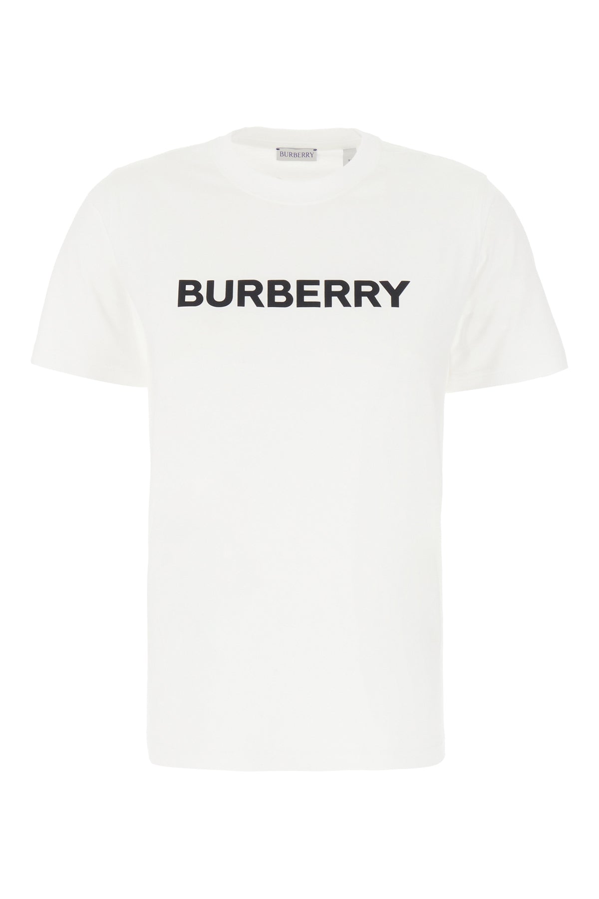 Burberry T-shirt in cotone stretch bianco