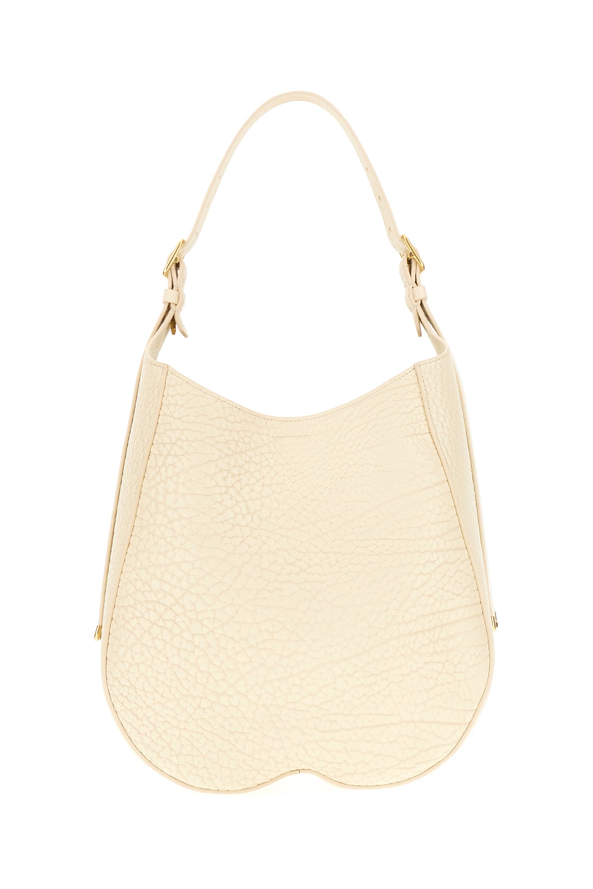 Burberry Borsa a spalla Chess media in pelle avorio