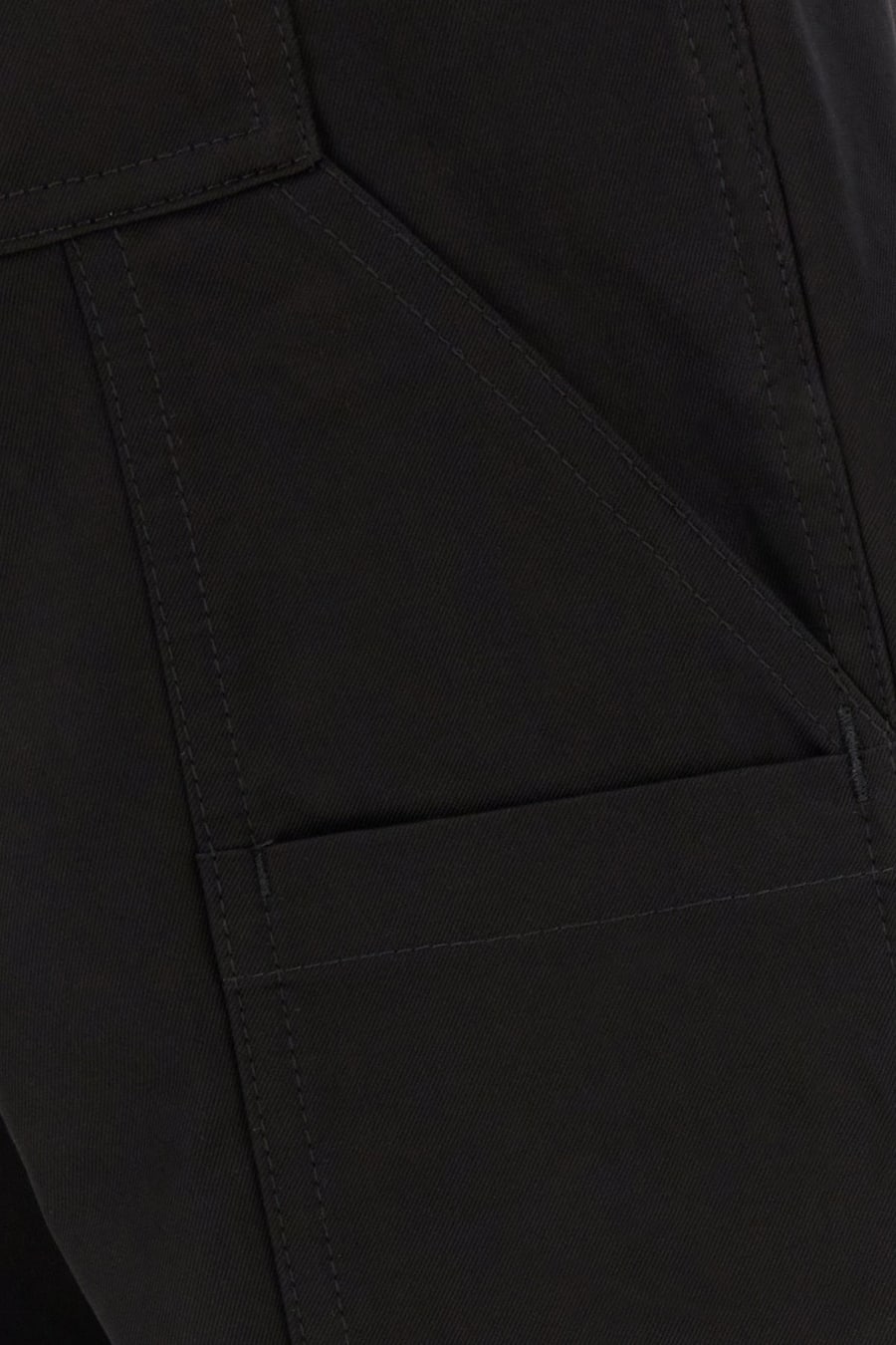 Burberry Pantalone in cotone nero, view 3