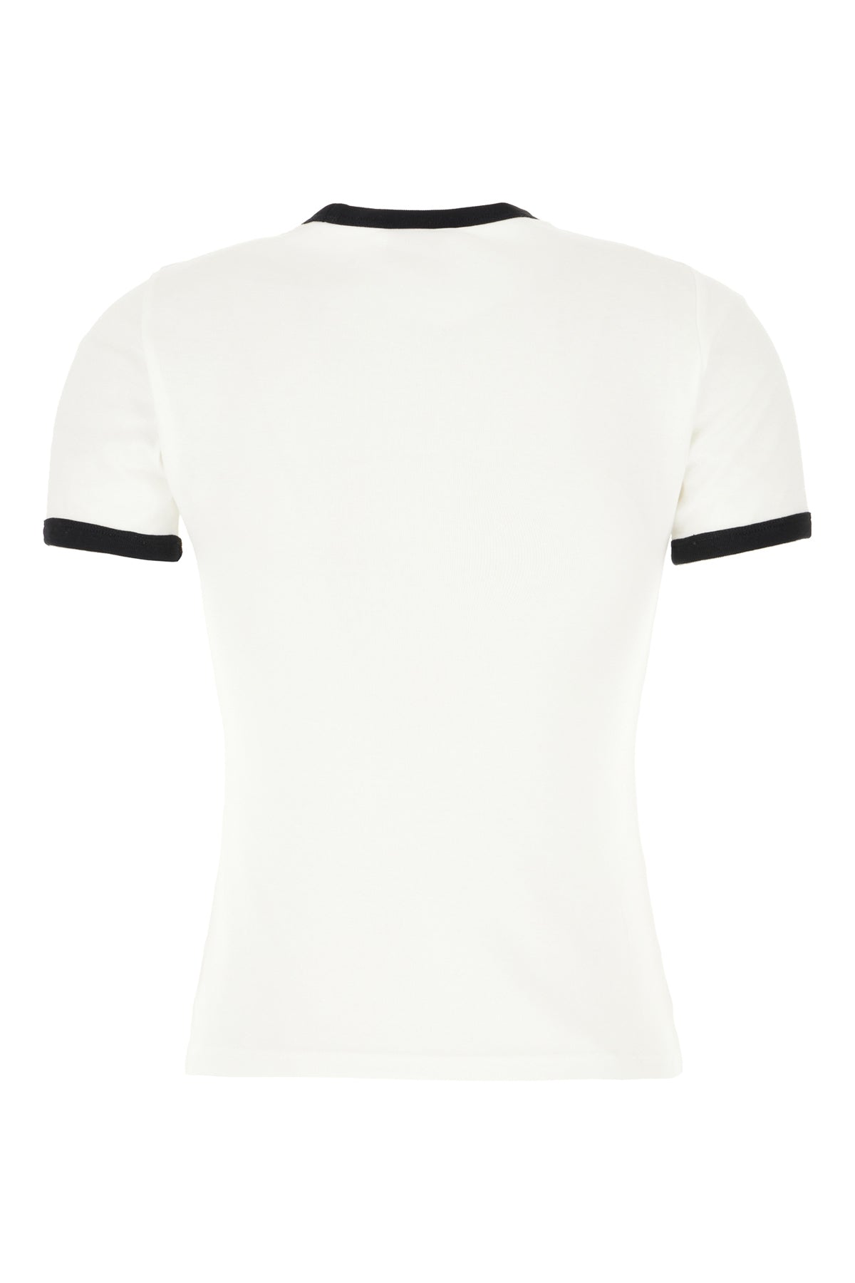 COURREGES T-shirt in cotone bianco, view 2