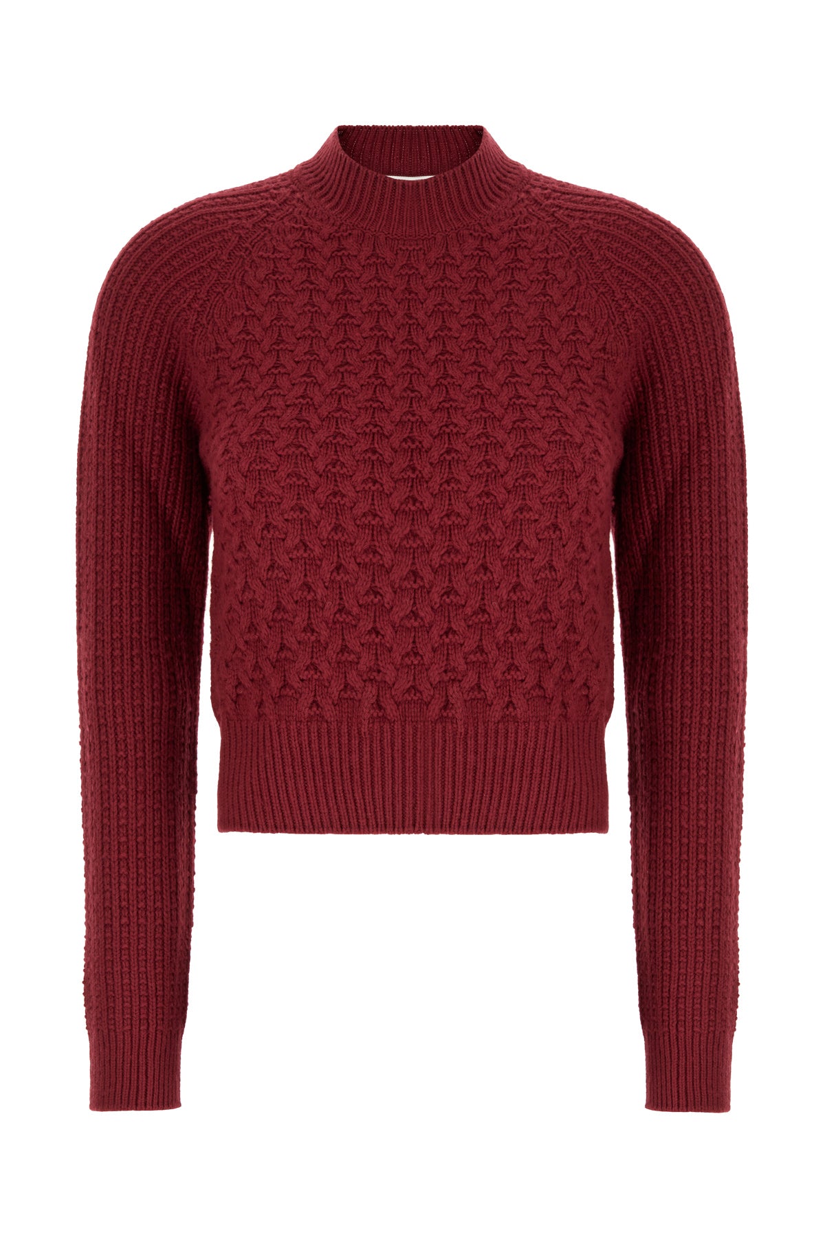 Palm Angels Maglione in misto lana vinaccia